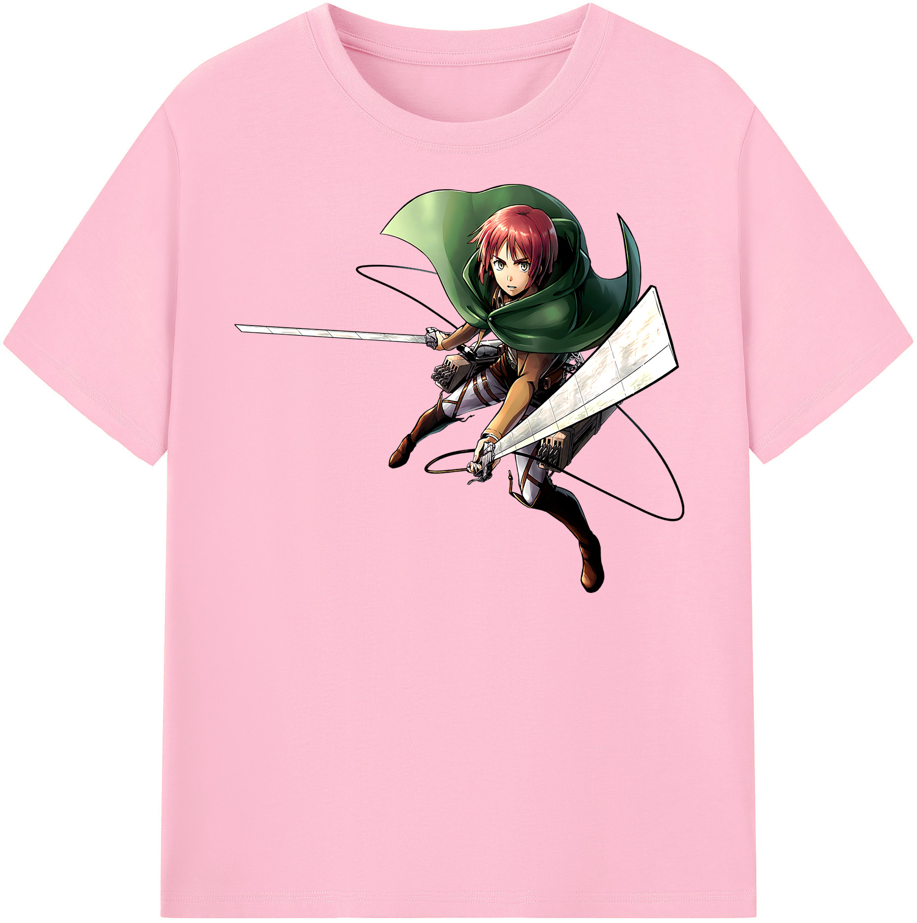 （画像用） 進撃の巨人 Attack on Titan 綿100％半袖Tシャツ（フロントプリント）
