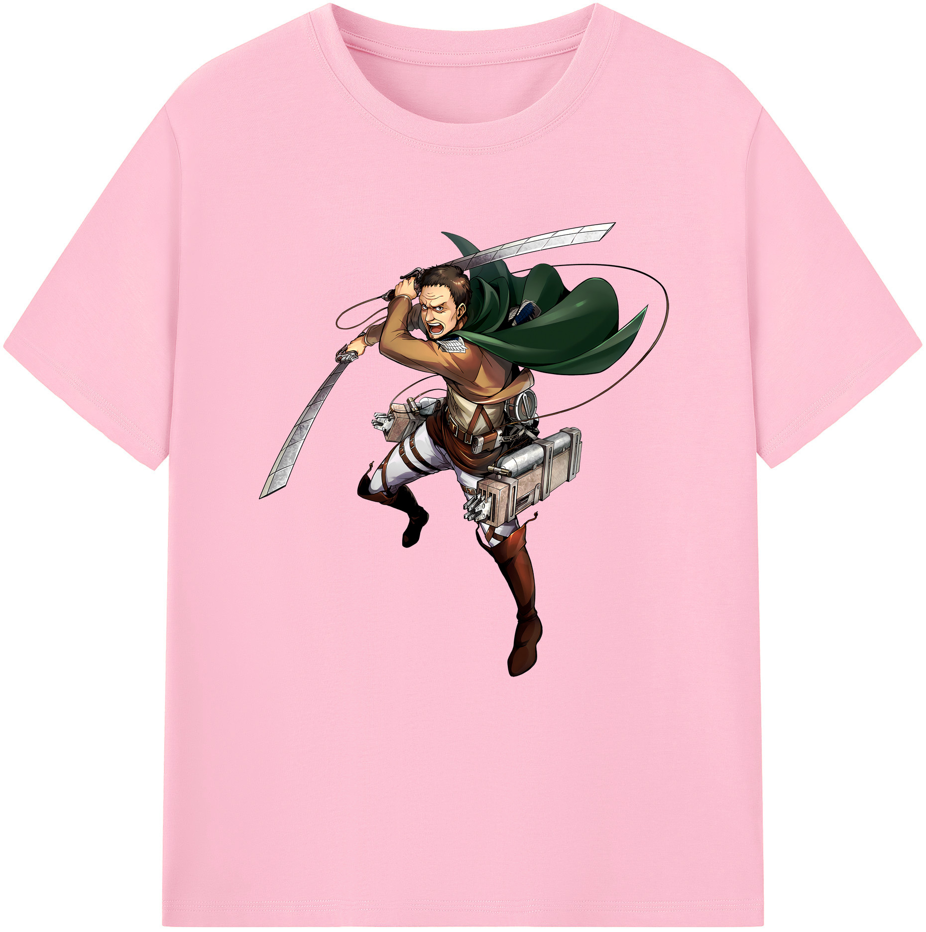 （画像用） 進撃の巨人 Attack on Titan 綿100％半袖Tシャツ（フロントプリント）