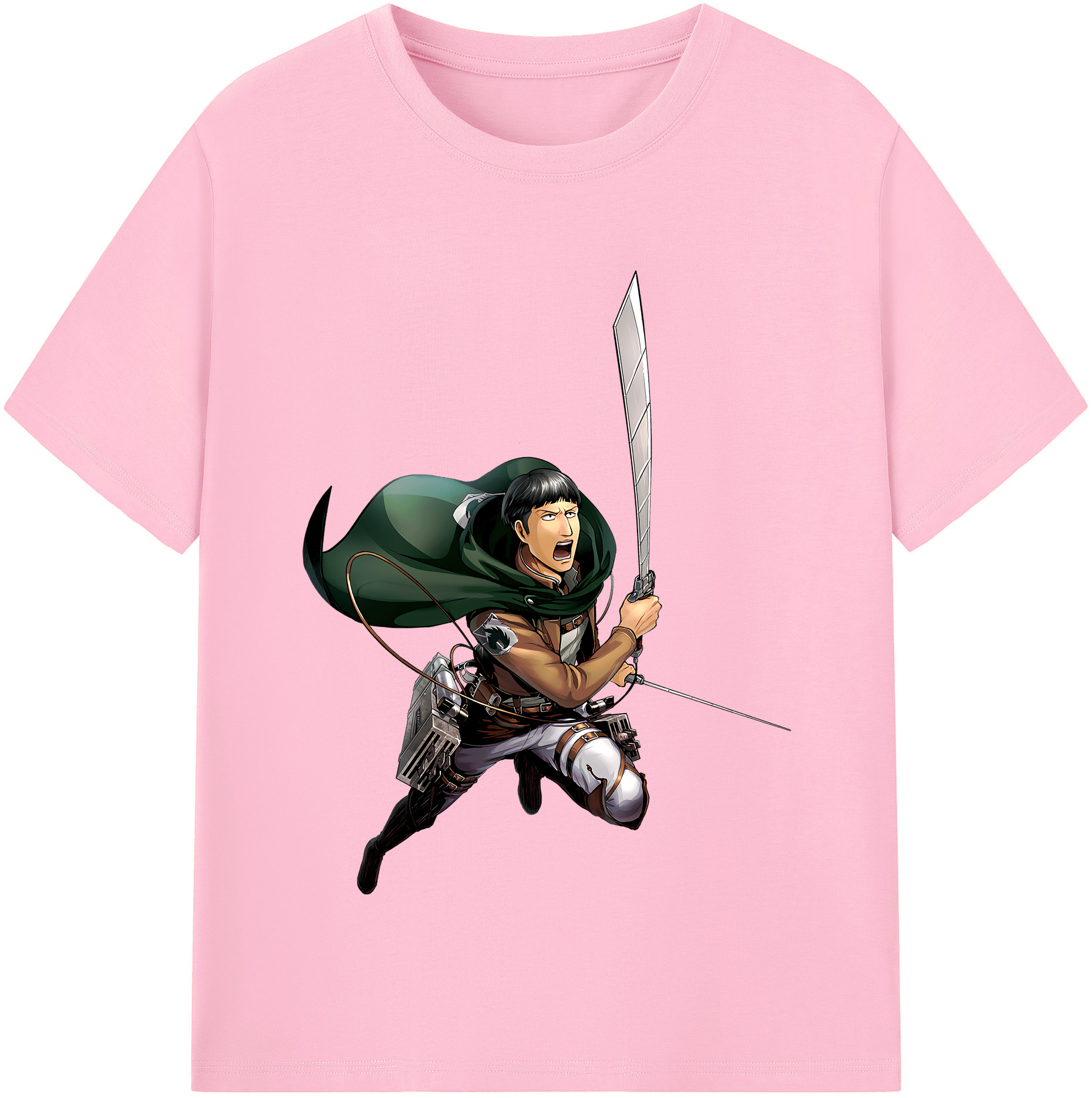 （画像用） 進撃の巨人 Attack on Titan 綿100％半袖Tシャツ（フロントプリント）