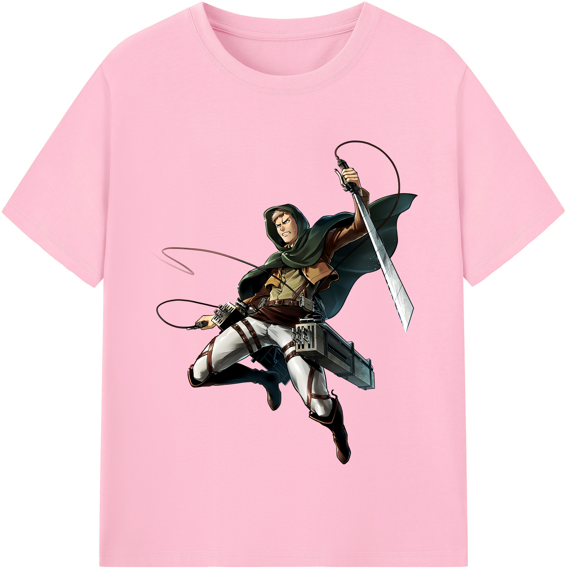 （画像用） 進撃の巨人 Attack on Titan 綿100％半袖Tシャツ（フロントプリント）