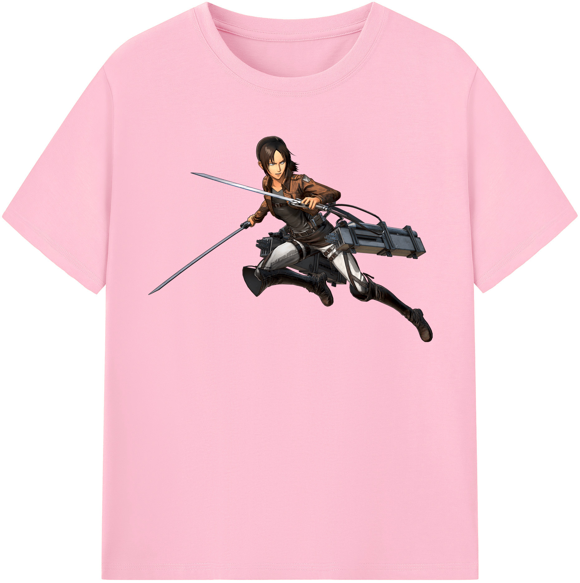 （画像用） 進撃の巨人 Attack on Titan 綿100％半袖Tシャツ（フロントプリント）
