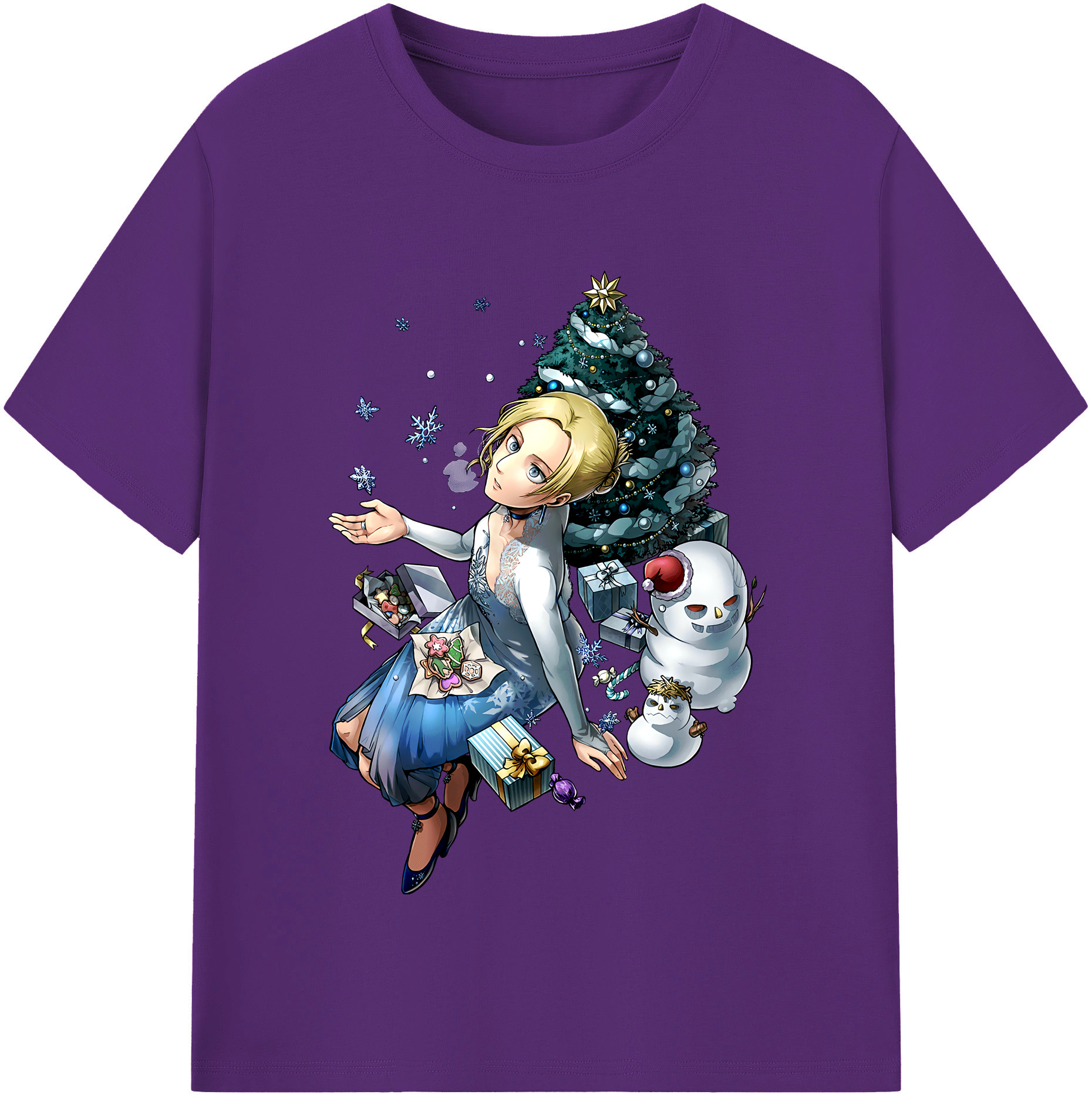 （画像用） 進撃の巨人 アニ・レオンハート Attack on Titan Annie Leonhart 綿100％半袖Tシャツ（フロントプリント）