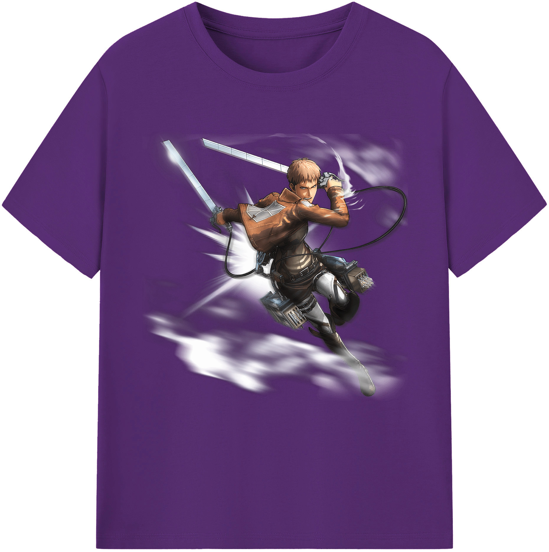 （画像用） 進撃の巨人 ジャン・キルシュタイン Attack on Titan Jean Kirstein 綿100％半袖Tシャツ（フロントプリント）