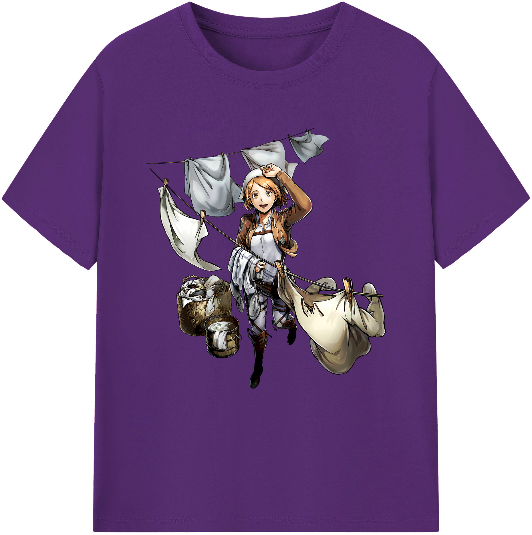 （画像用） 進撃の巨人 ペトラ·ラル Attack on Titan Petra Rall 綿100％半袖Tシャツ（フロントプリント）