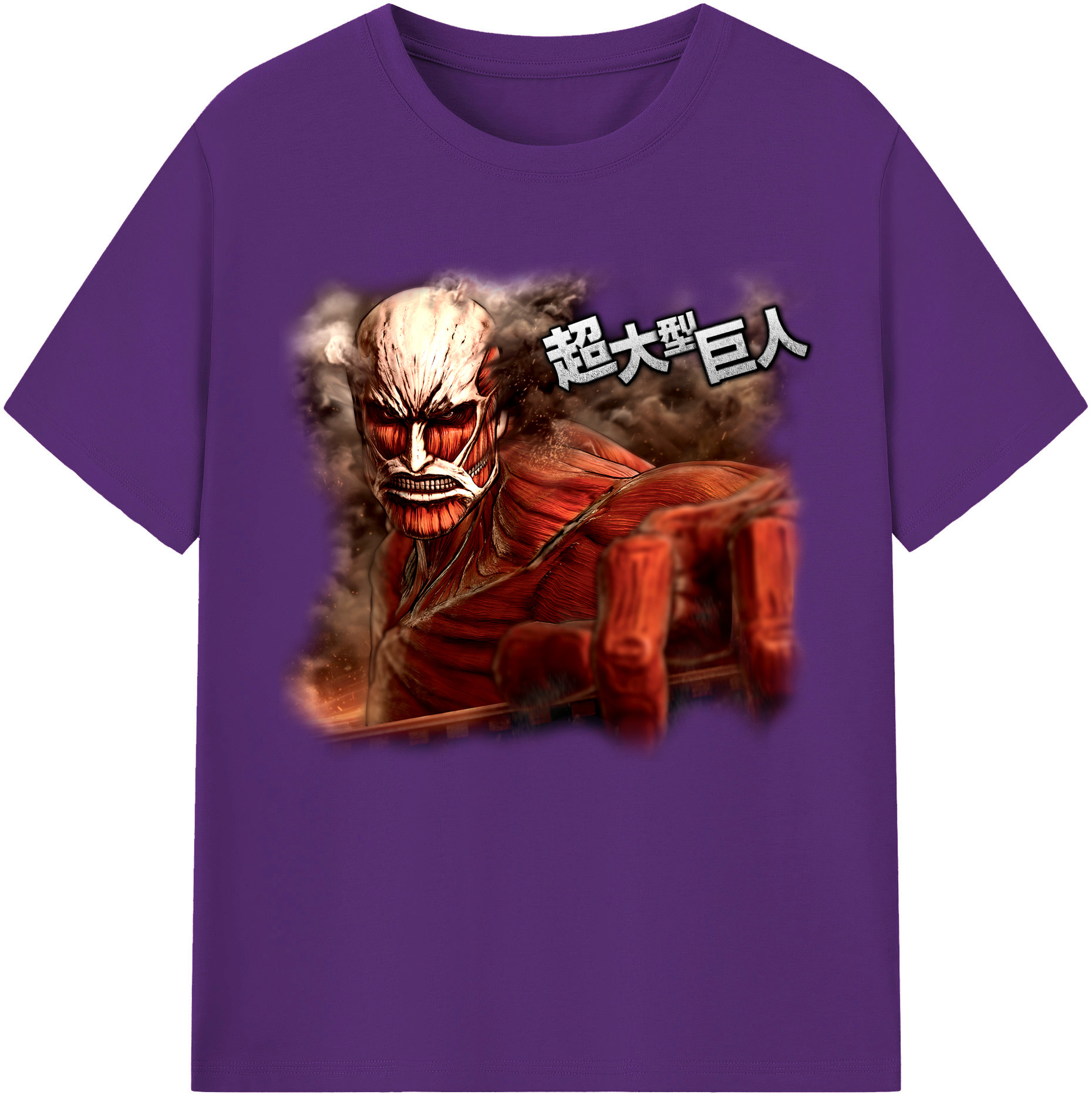 （画像用） 進撃の巨人 Attack on Titan 綿100％半袖Tシャツ（フロントプリント）