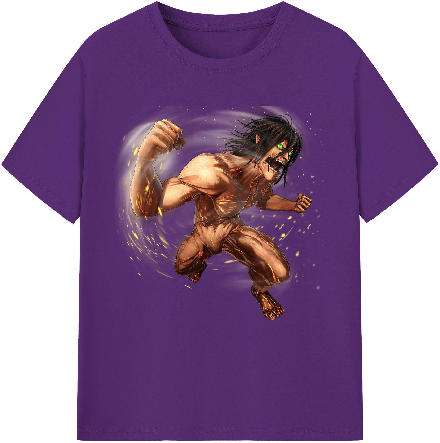 （画像用） 進撃の巨人 Attack on Titan 綿100％半袖Tシャツ（フロントプリント）