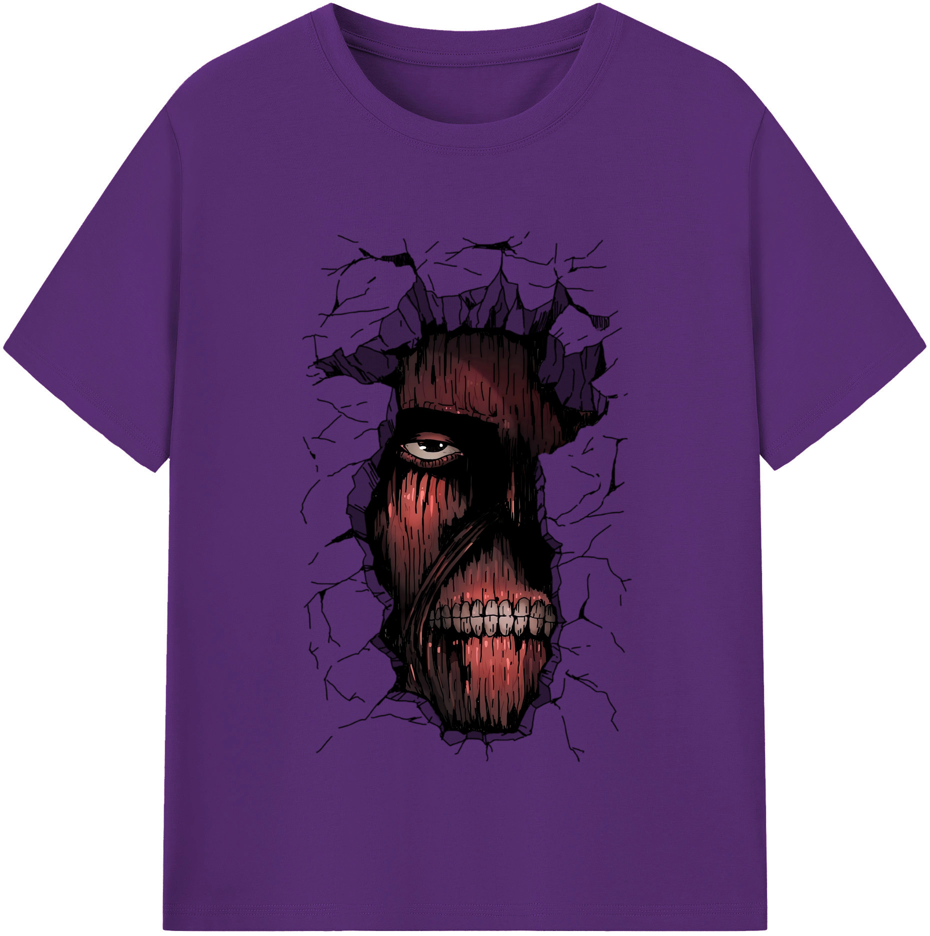 （画像用） 進撃の巨人 Attack on Titan 綿100％半袖Tシャツ（フロントプリント）
