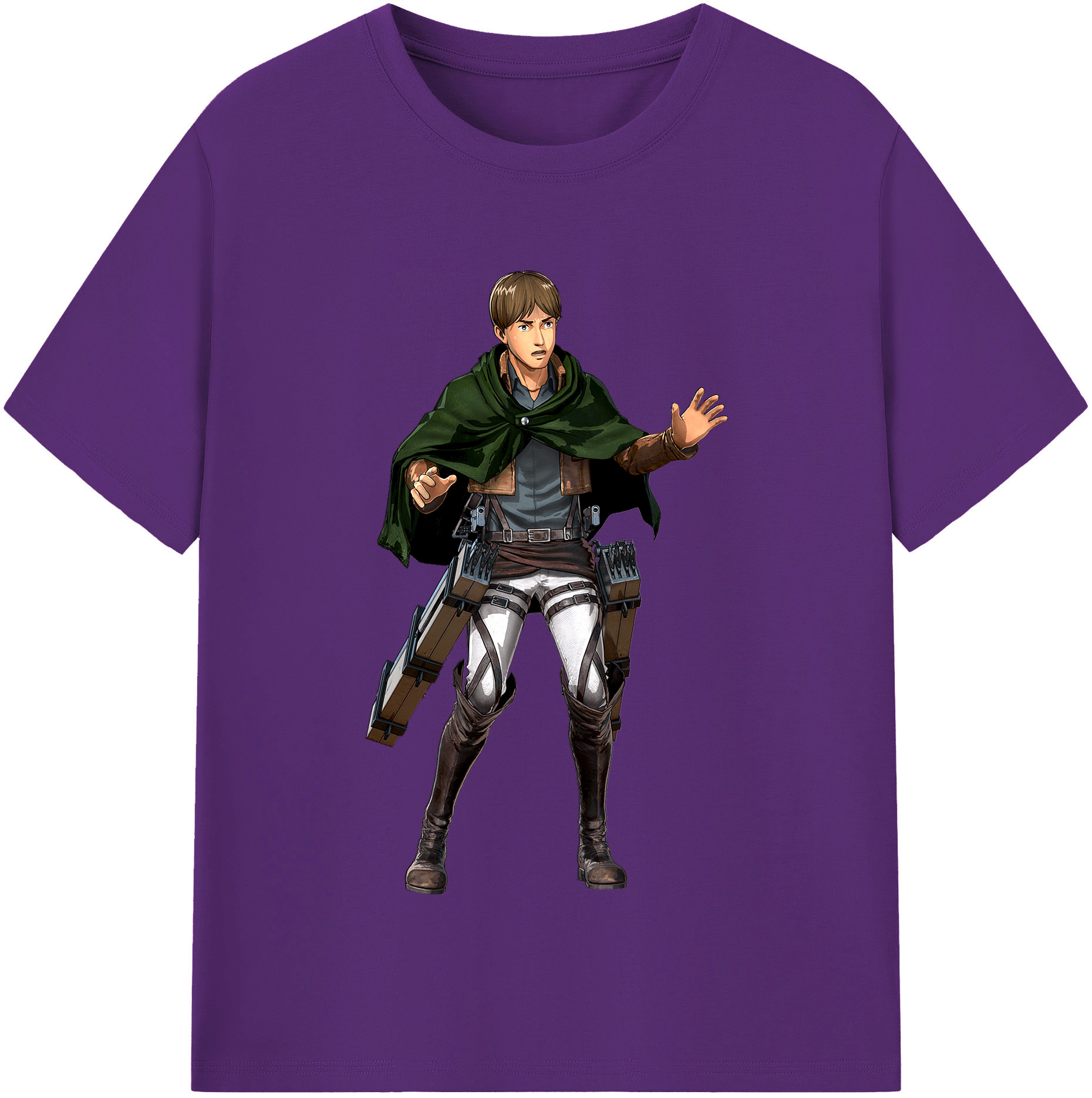 （画像用） 進撃の巨人 Attack on Titan 綿100％半袖Tシャツ（フロントプリント）
