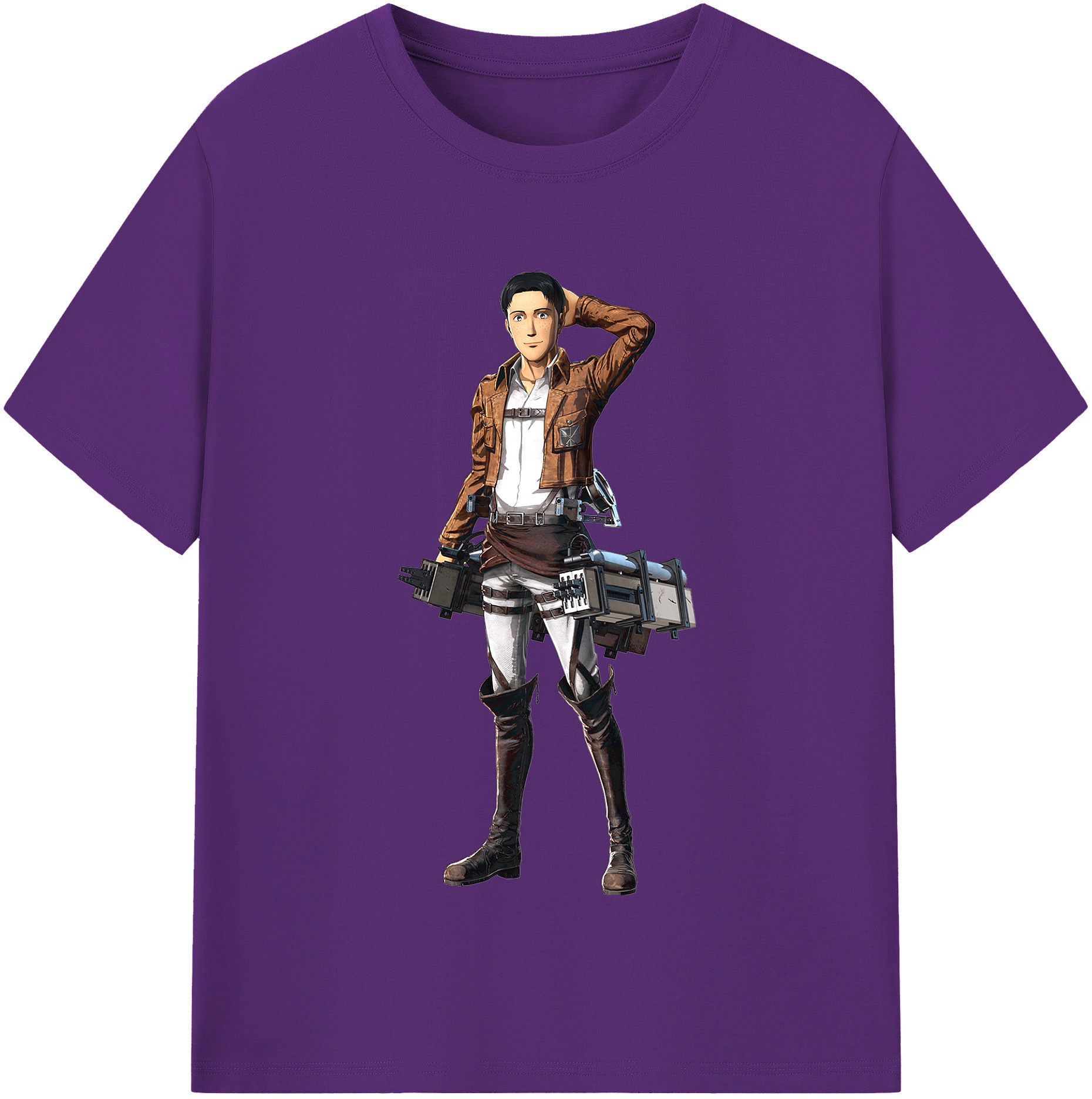 （画像用） 進撃の巨人 Attack on Titan 綿100％半袖Tシャツ（フロントプリント）