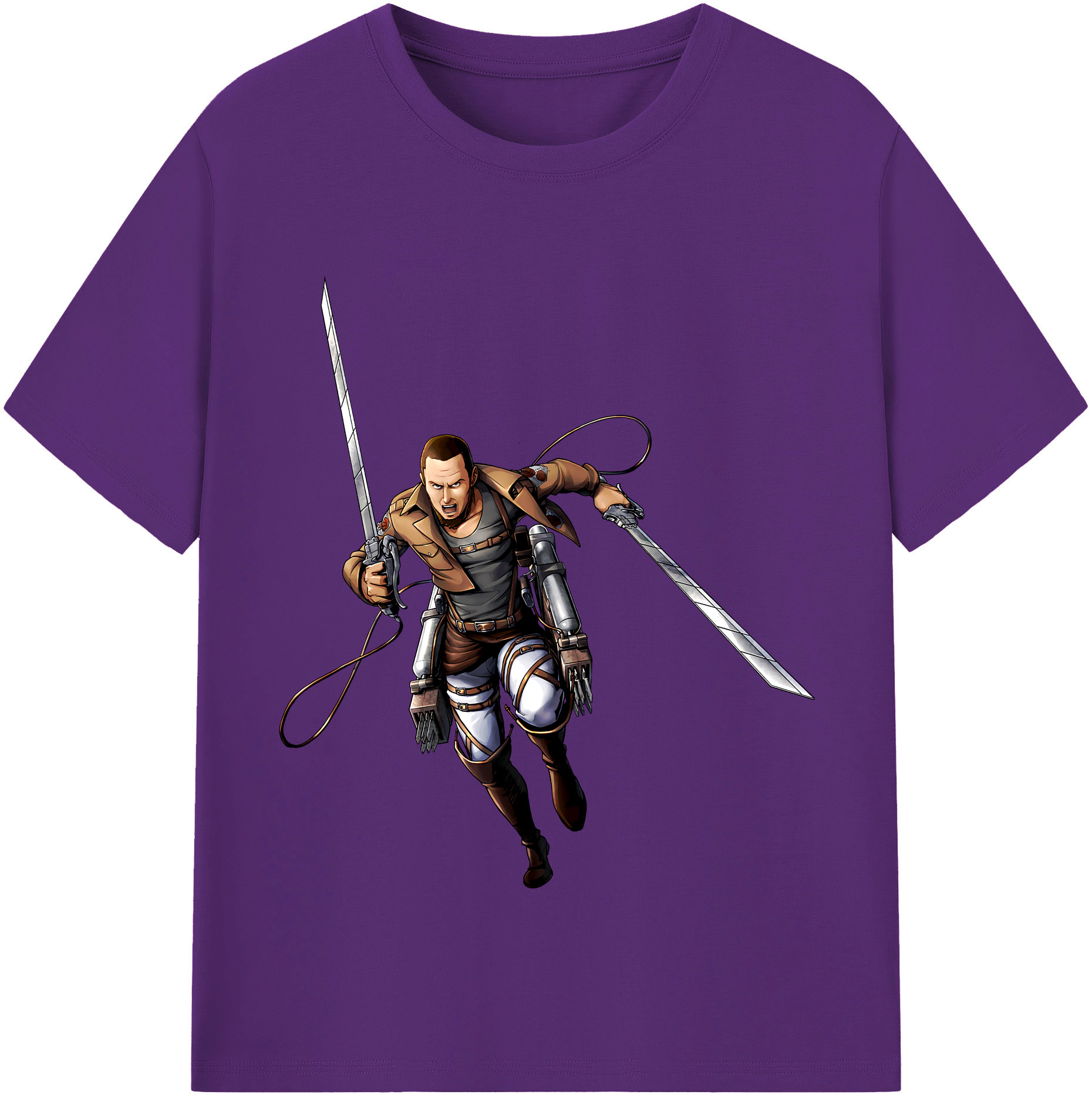 （画像用） 進撃の巨人 Attack on Titan 綿100％半袖Tシャツ（フロントプリント）