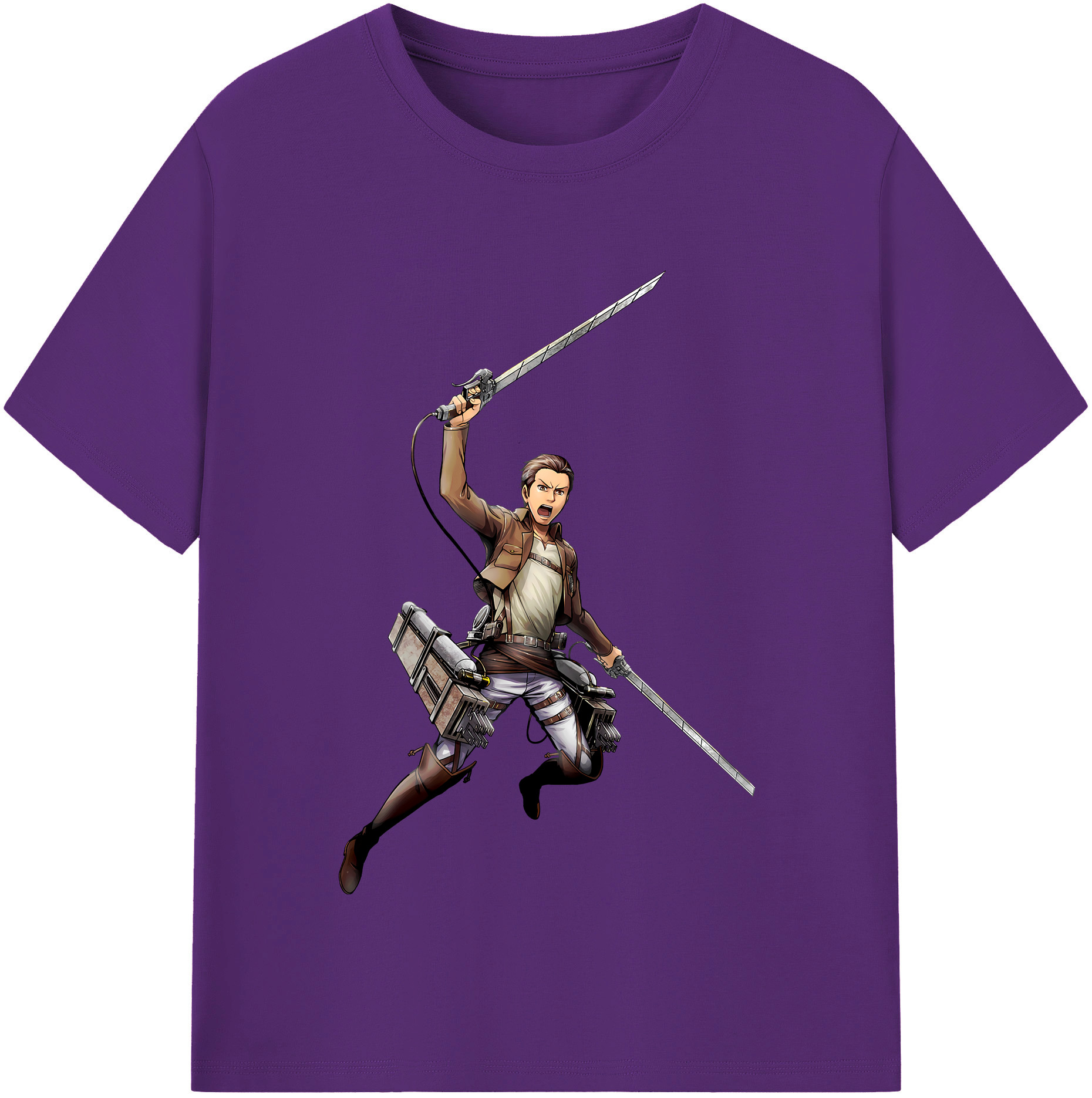 （画像用） 進撃の巨人 Attack on Titan 綿100％半袖Tシャツ（フロントプリント）