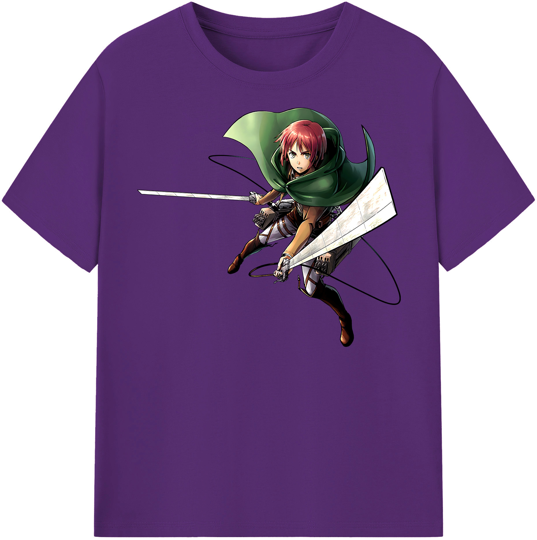 （画像用） 進撃の巨人 Attack on Titan 綿100％半袖Tシャツ（フロントプリント）