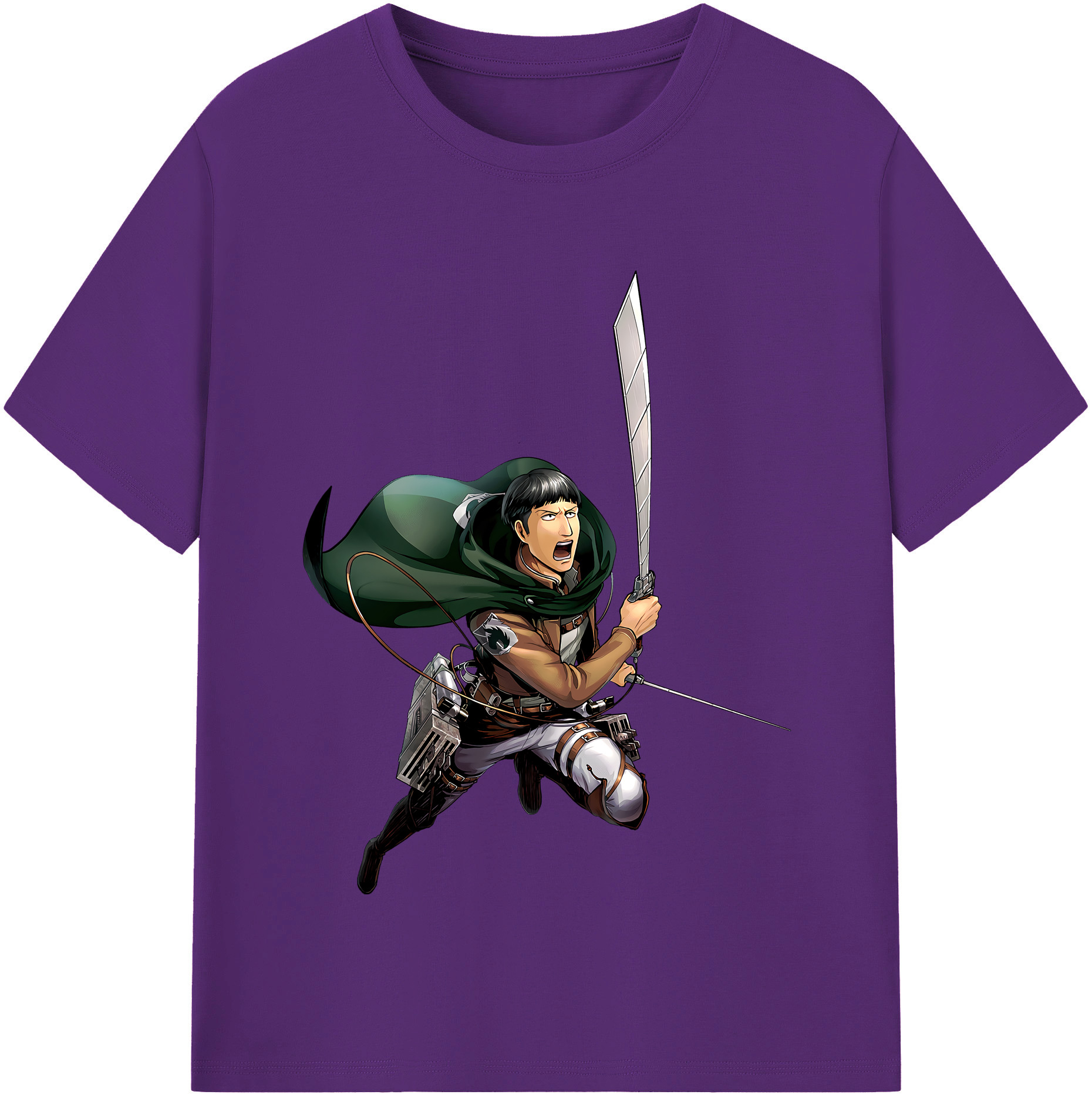 （画像用） 進撃の巨人 Attack on Titan 綿100％半袖Tシャツ（フロントプリント）