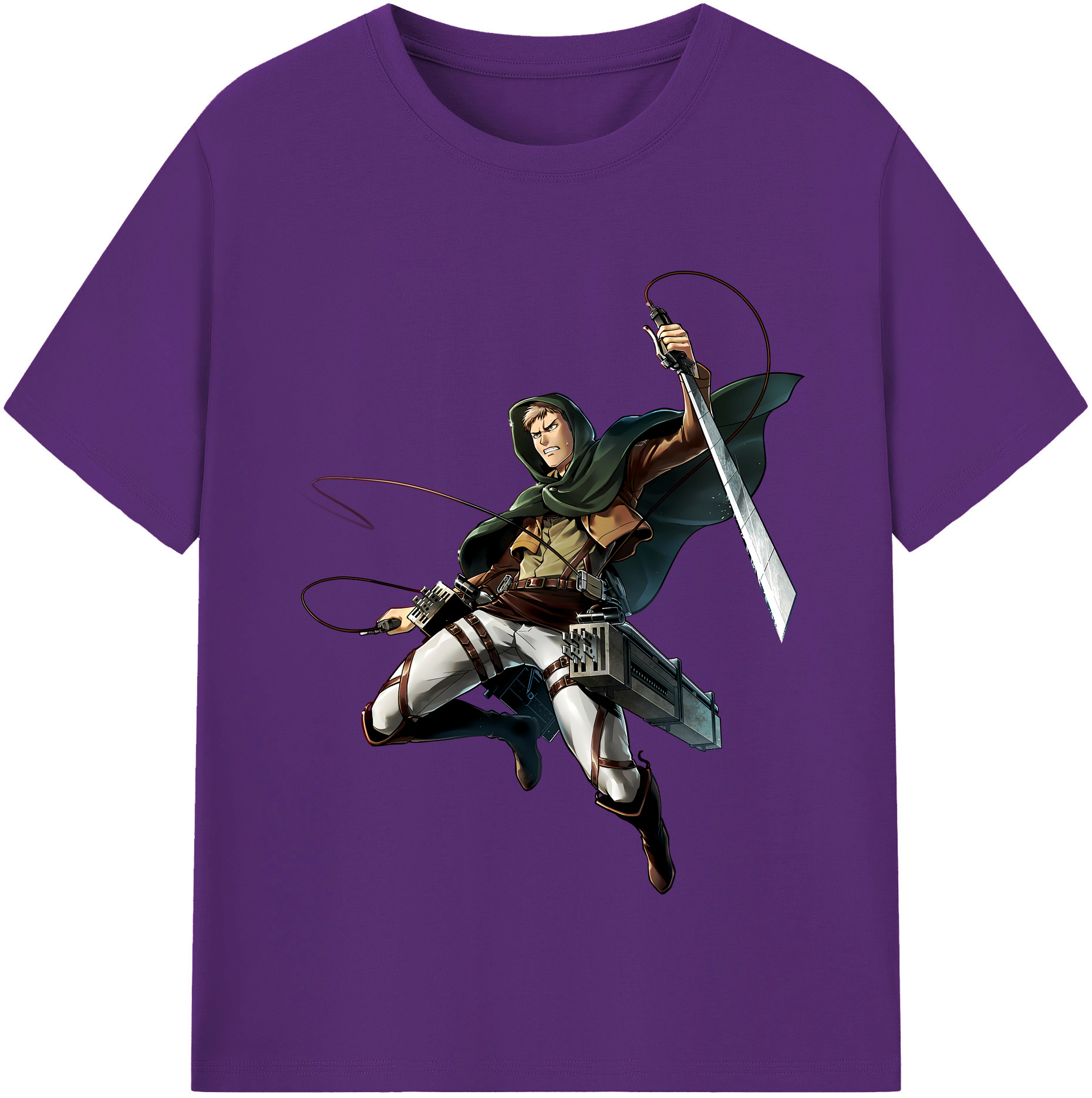 （画像用） 進撃の巨人 Attack on Titan 綿100％半袖Tシャツ（フロントプリント）