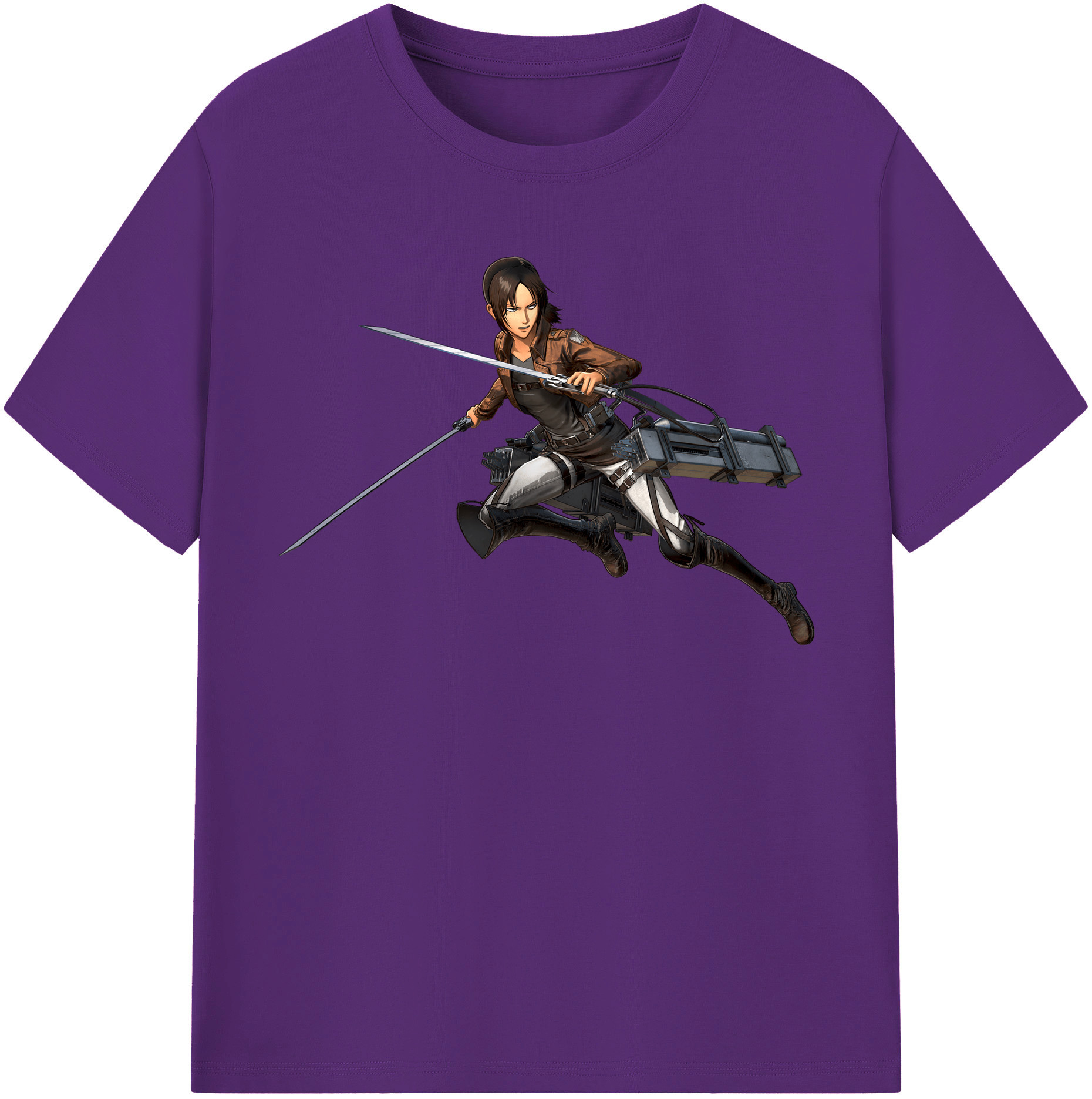 （画像用） 進撃の巨人 Attack on Titan 綿100％半袖Tシャツ（フロントプリント）