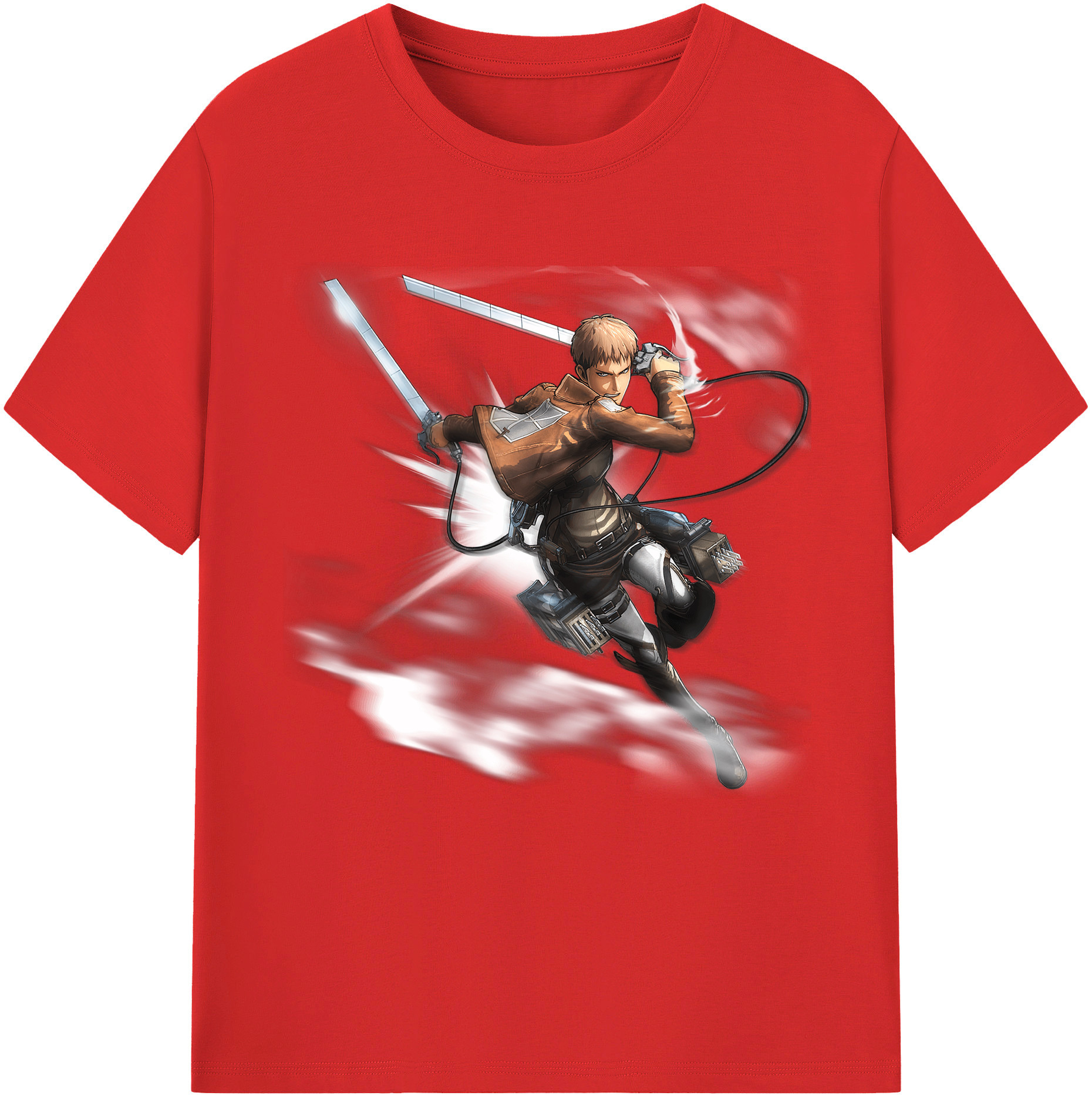 （画像用） 進撃の巨人 ジャン・キルシュタイン Attack on Titan Jean Kirstein 綿100％半袖Tシャツ（フロントプリント）
