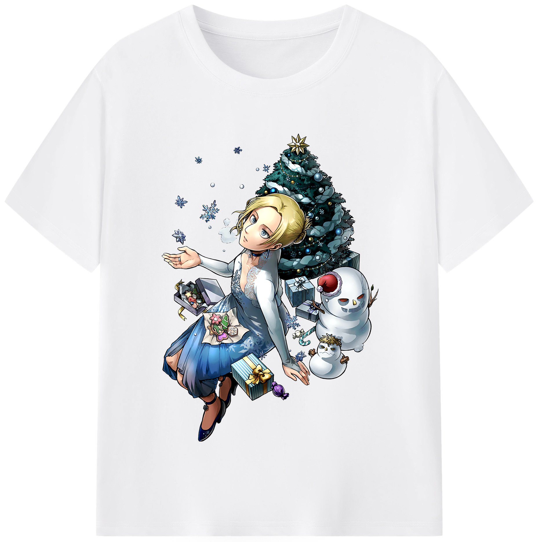 （画像用） 進撃の巨人 アニ・レオンハート Attack on Titan Annie Leonhart 綿100％半袖Tシャツ（フロントプリント）