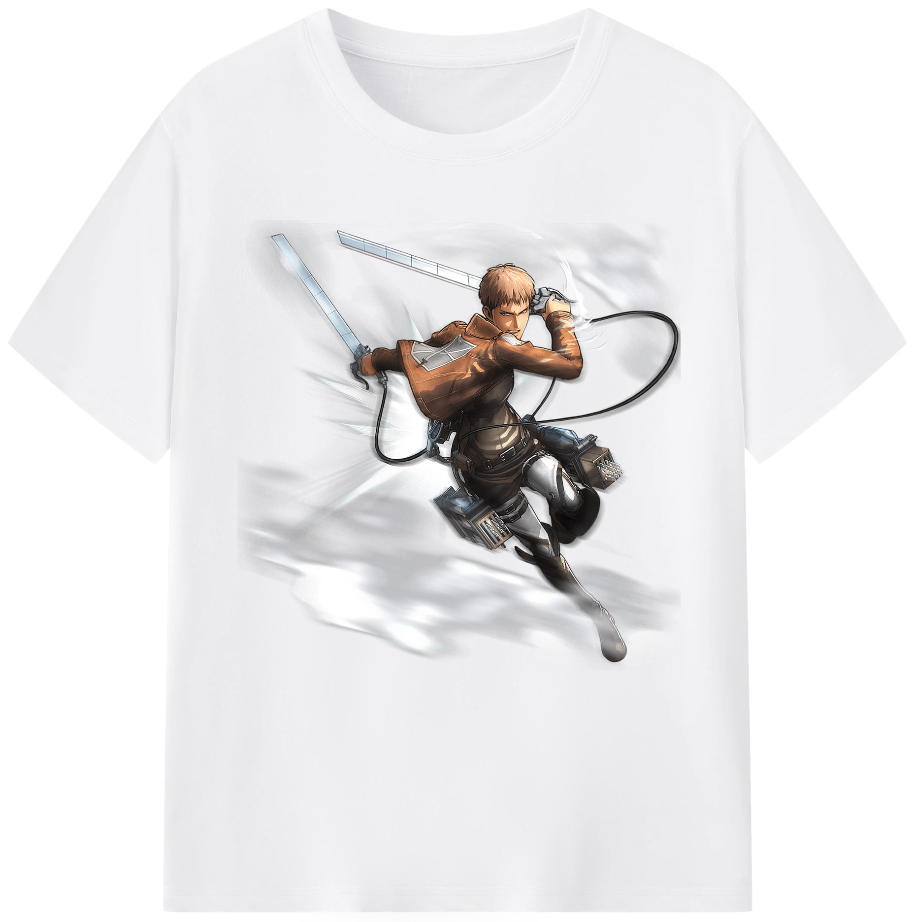 （画像用） 進撃の巨人 ジャン・キルシュタイン Attack on Titan Jean Kirstein 綿100％半袖Tシャツ（フロントプリント）