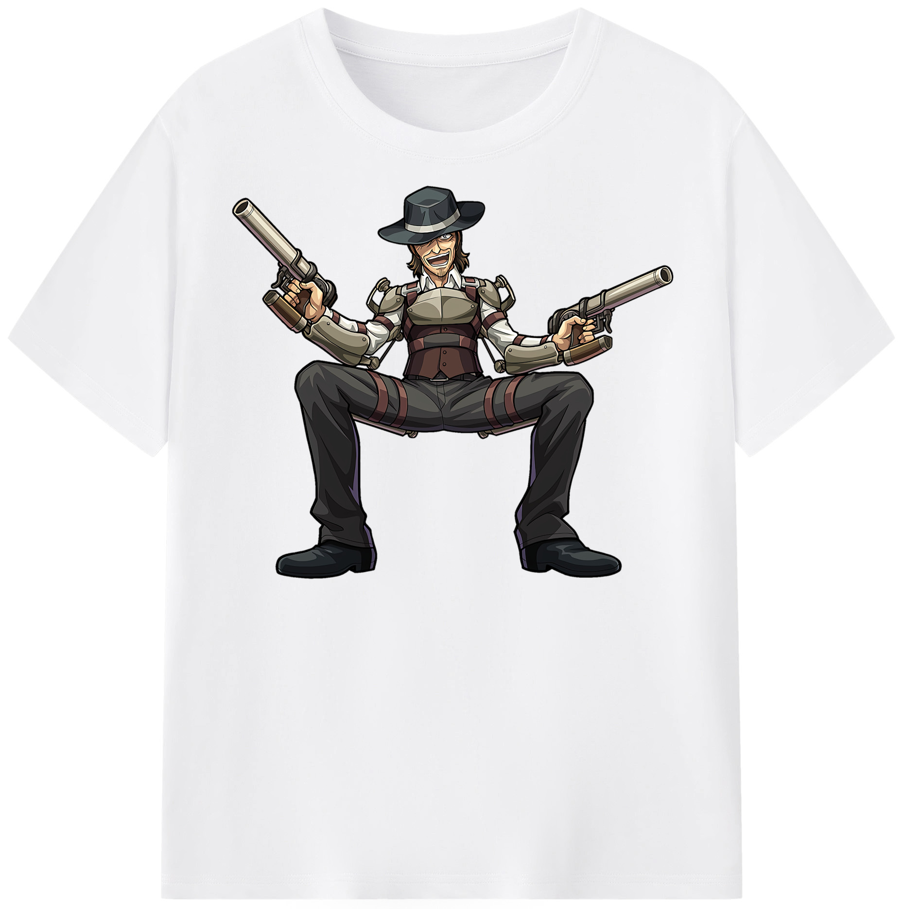 （画像用） 進撃の巨人 ケニー·アッカーマン Attack on Titan Kenny Ackerman 綿100％半袖Tシャツ（フロントプリント）