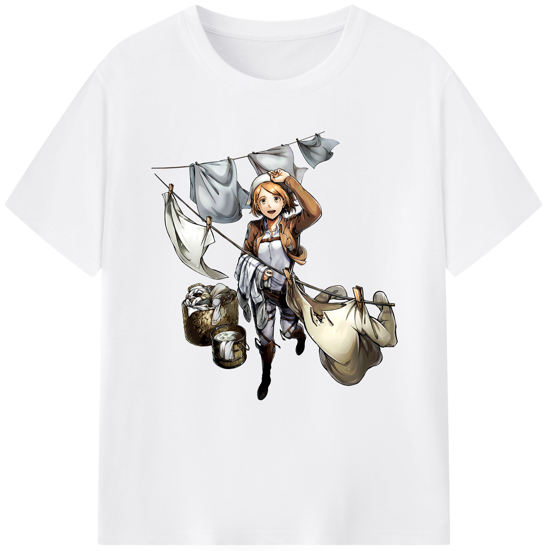 （画像用） 進撃の巨人 ペトラ·ラル Attack on Titan Petra Rall 綿100％半袖Tシャツ（フロントプリント）