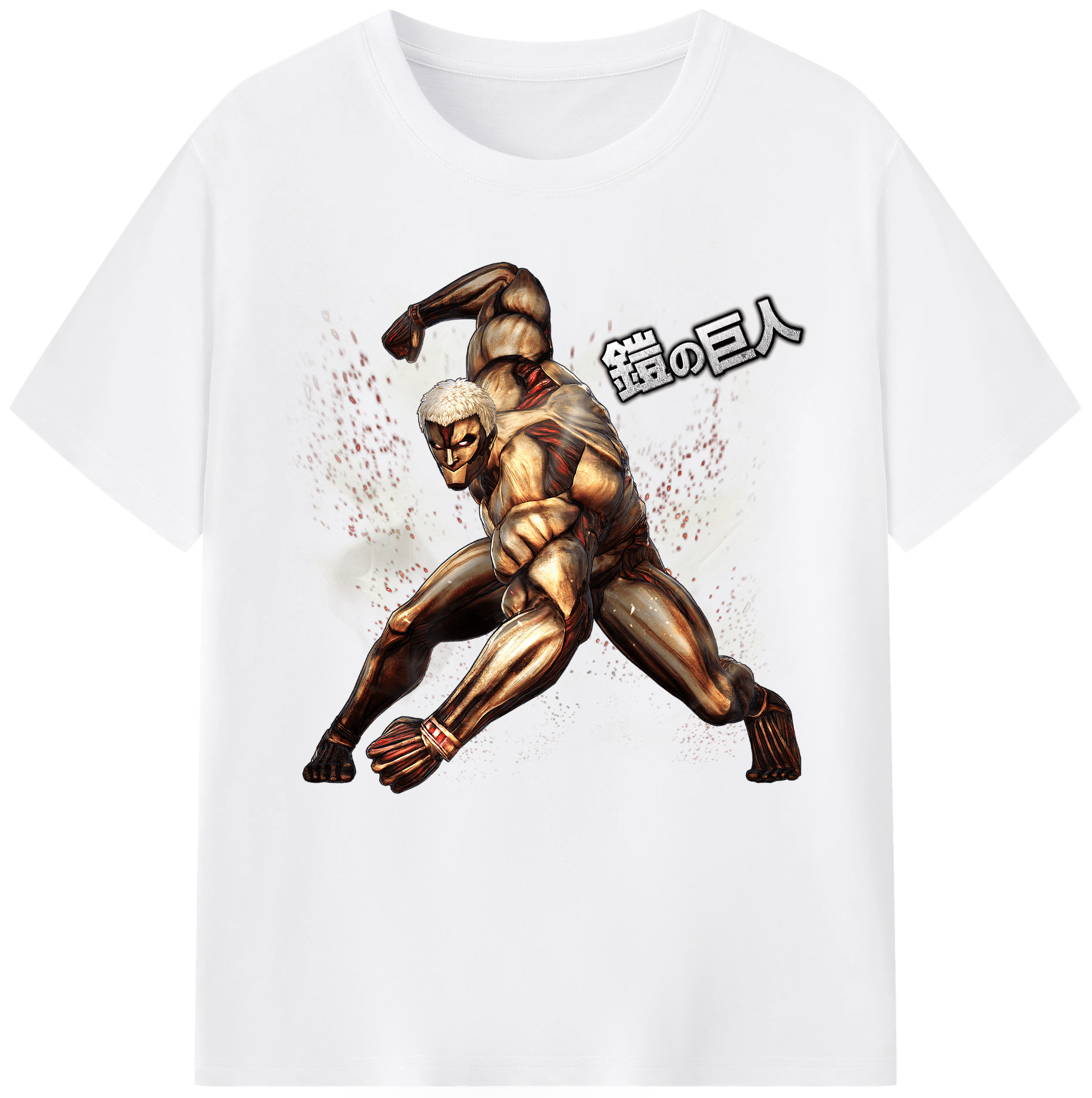 （画像用） 進撃の巨人 Attack on Titan 綿100％半袖Tシャツ（フロントプリント）
