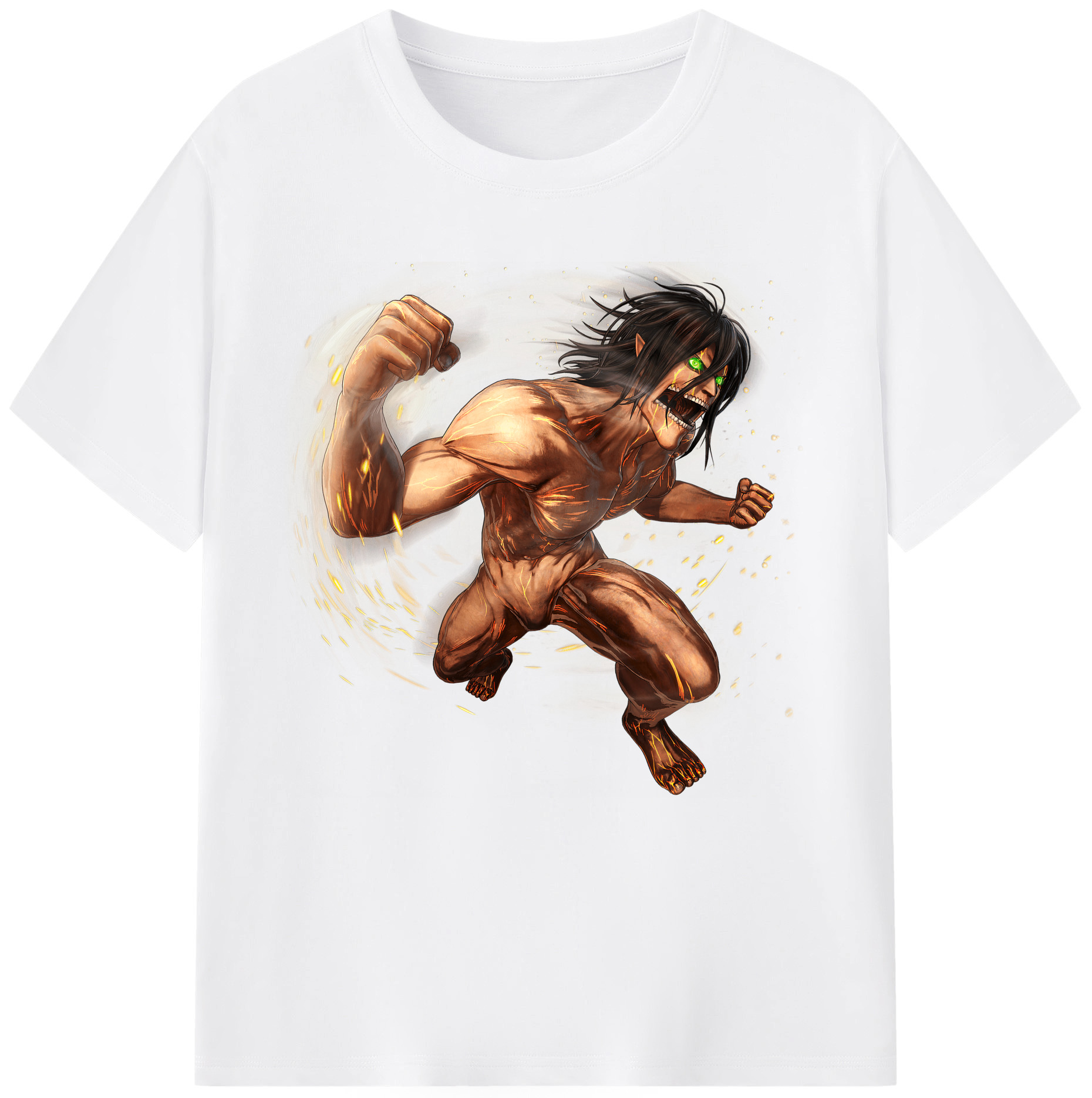 （画像用） 進撃の巨人 Attack on Titan 綿100％半袖Tシャツ（フロントプリント）