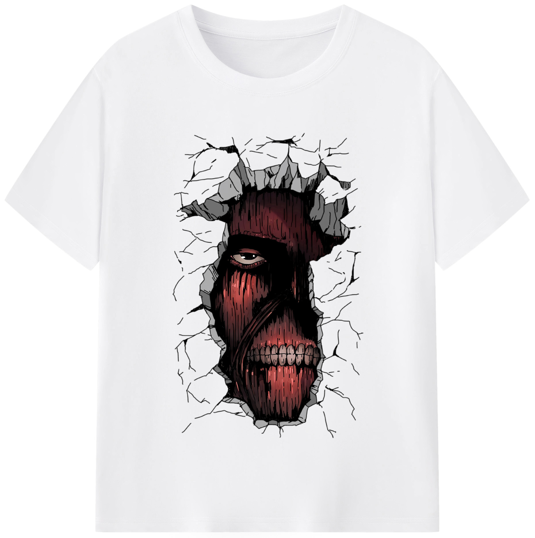 （画像用） 進撃の巨人 Attack on Titan 綿100％半袖Tシャツ（フロントプリント）