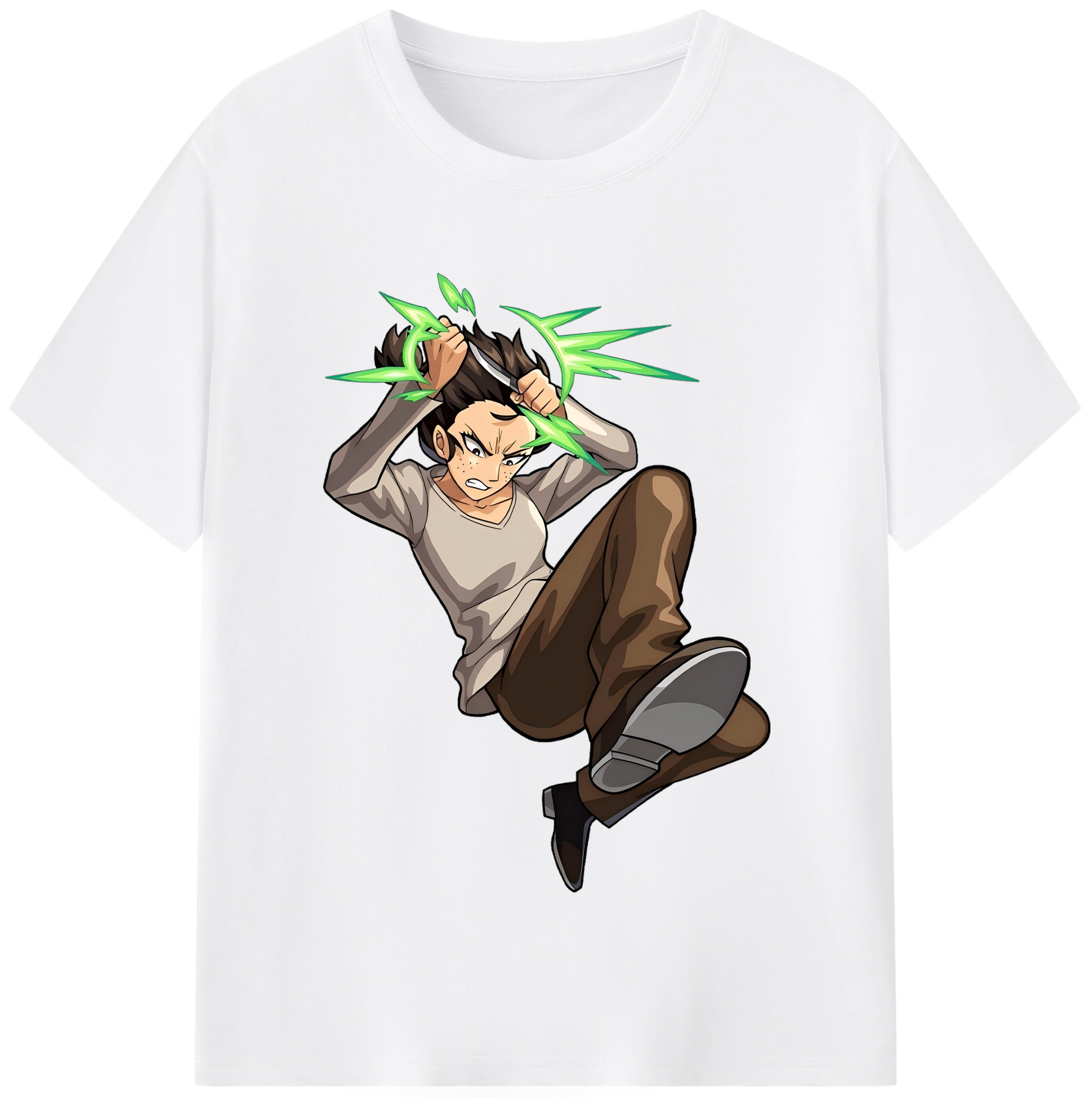 （画像用） 進撃の巨人 Attack on Titan 綿100％半袖Tシャツ（フロントプリント）