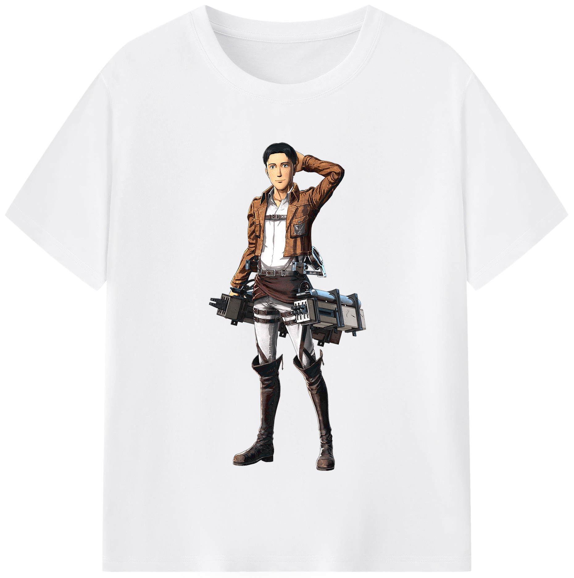 （画像用） 進撃の巨人 Attack on Titan 綿100％半袖Tシャツ（フロントプリント）