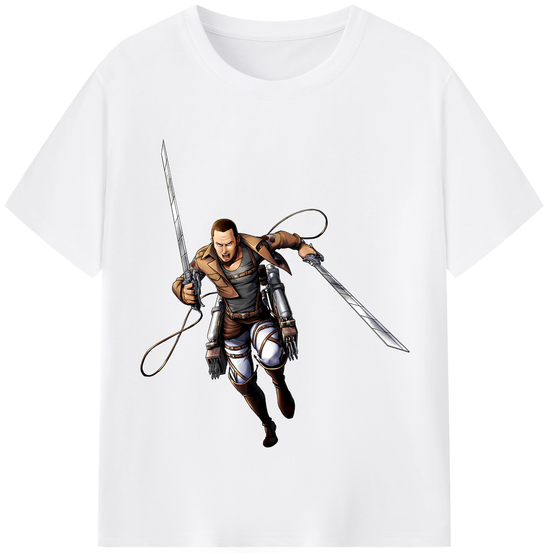 （画像用） 進撃の巨人 Attack on Titan 綿100％半袖Tシャツ（フロントプリント）