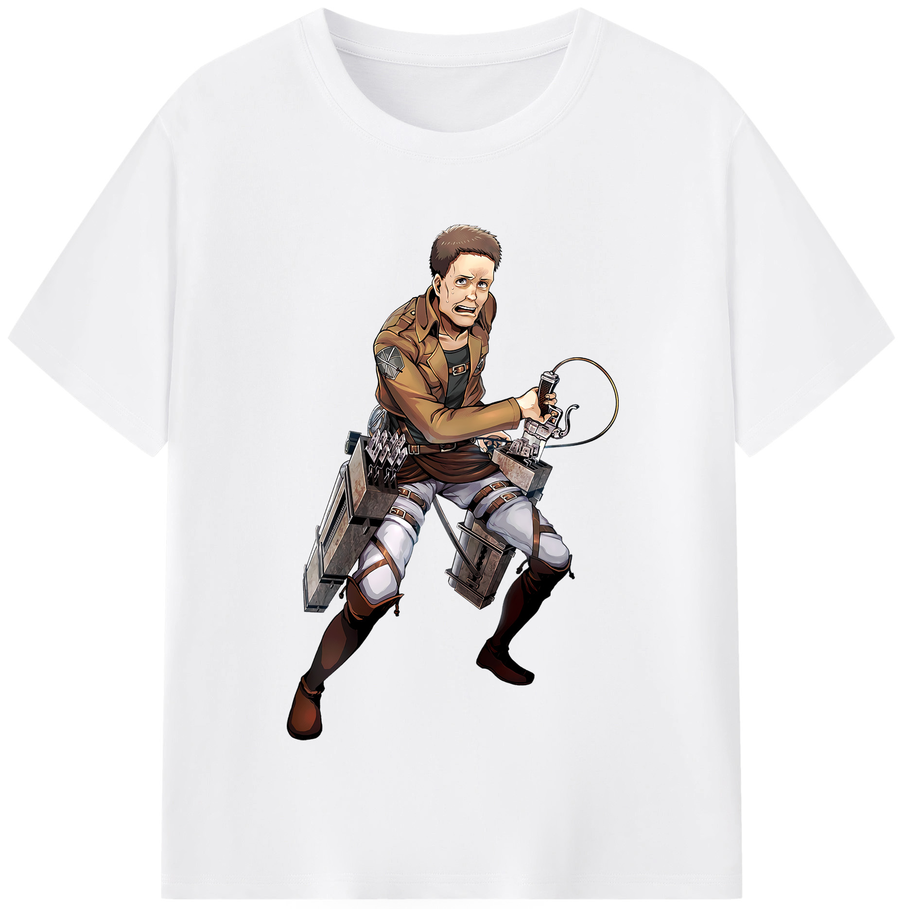 （画像用） 進撃の巨人 Attack on Titan 綿100％半袖Tシャツ（フロントプリント）