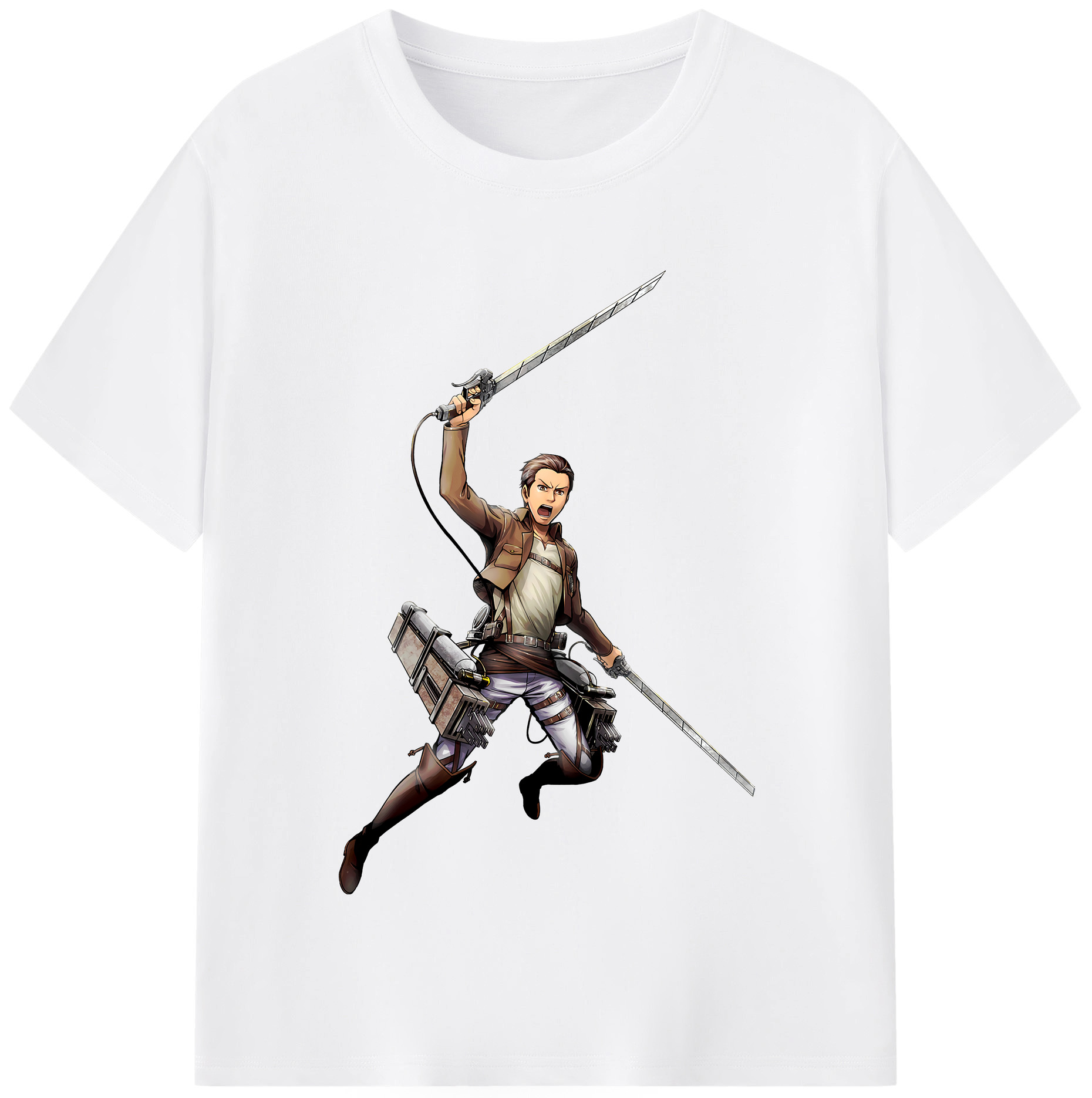 （画像用） 進撃の巨人 Attack on Titan 綿100％半袖Tシャツ（フロントプリント）
