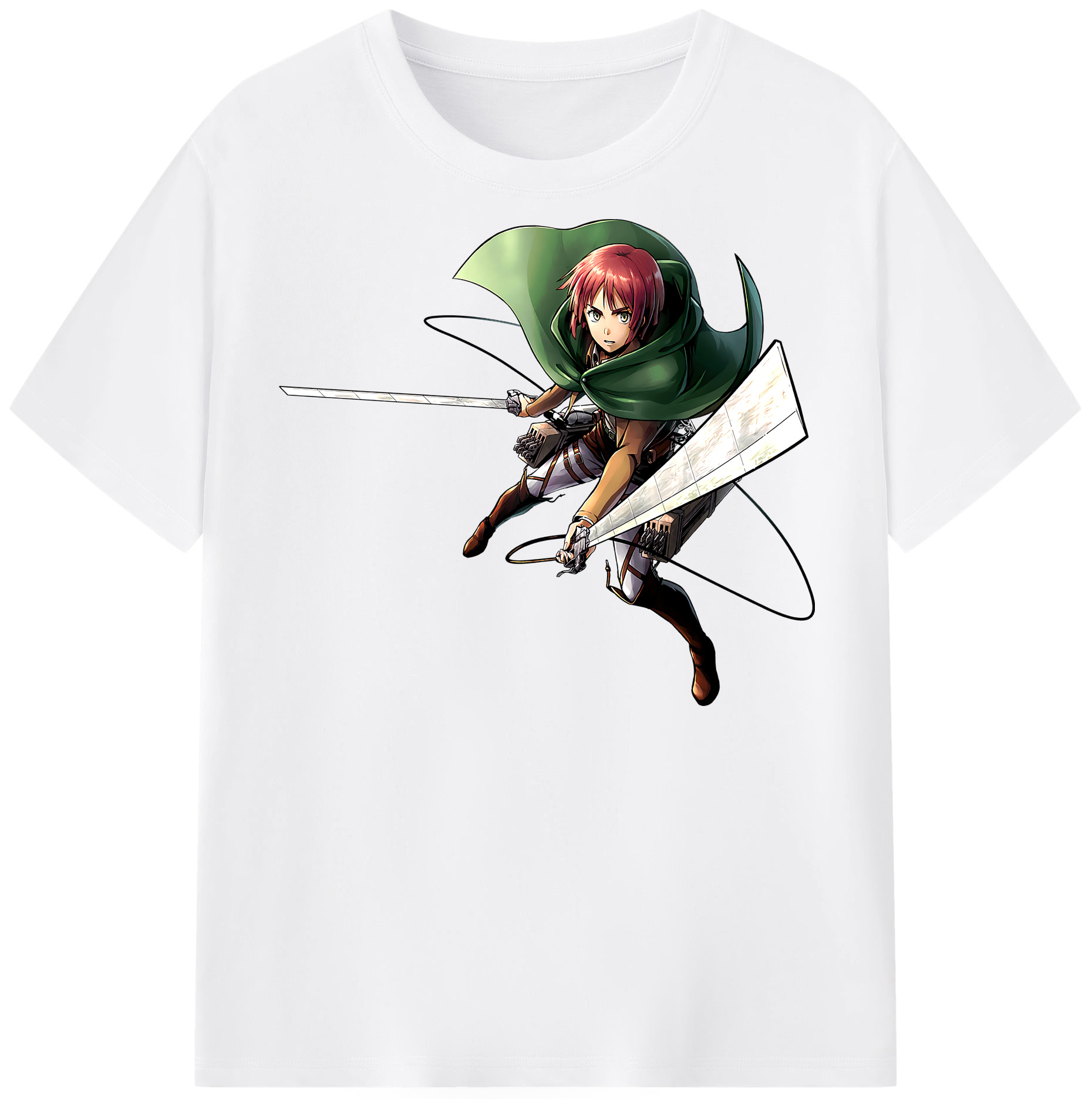 （画像用） 進撃の巨人 Attack on Titan 綿100％半袖Tシャツ（フロントプリント）