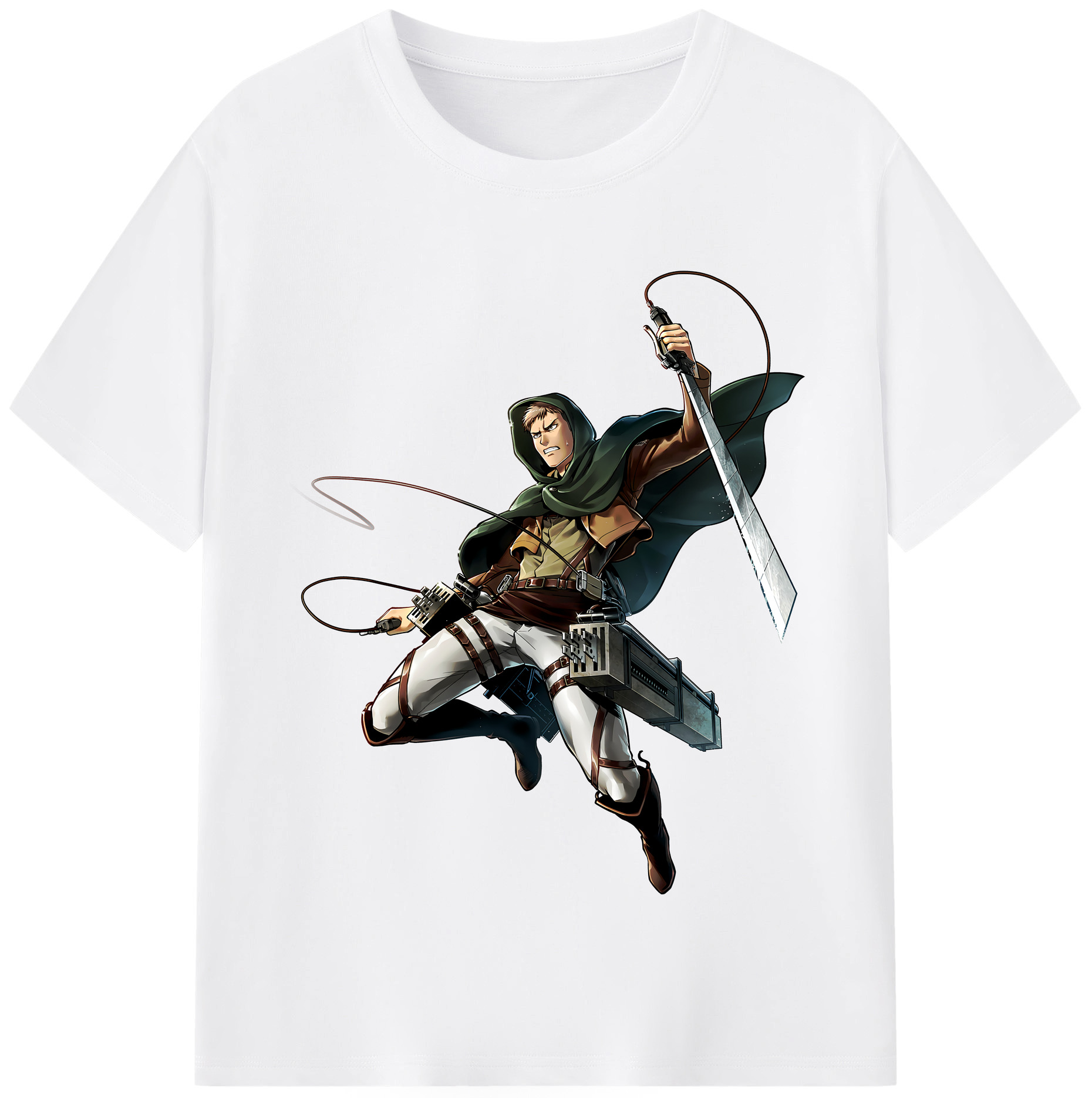 （画像用） 進撃の巨人 Attack on Titan 綿100％半袖Tシャツ（フロントプリント）