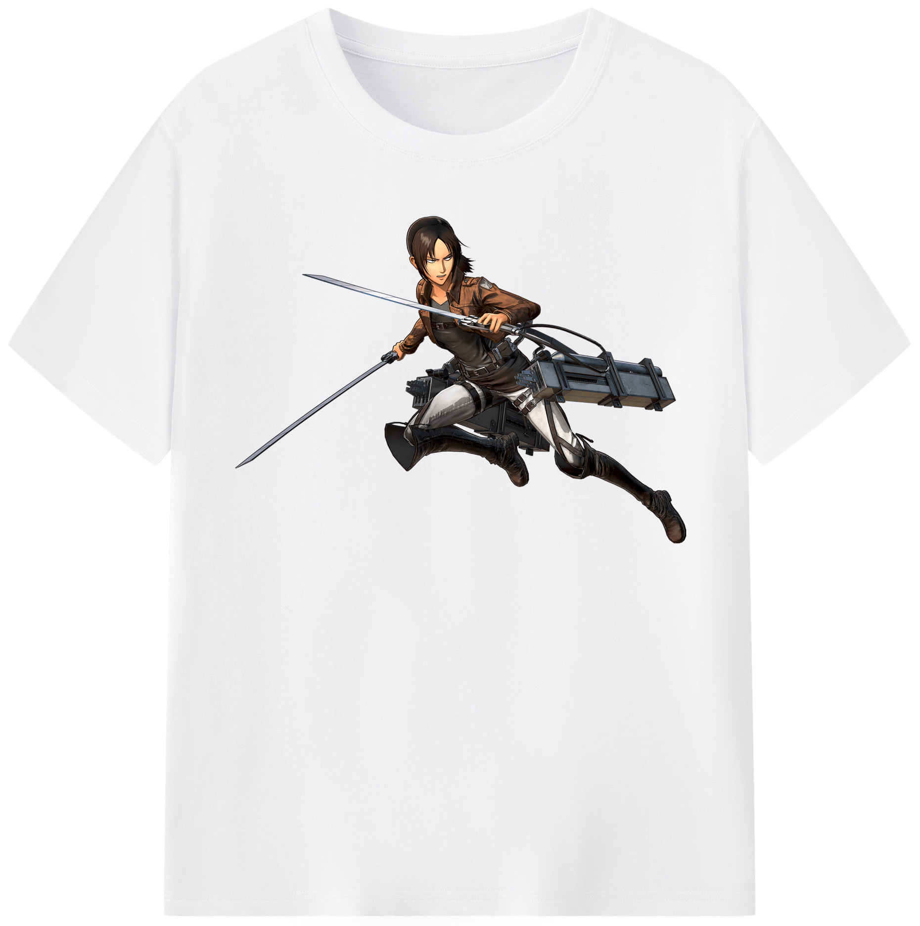 （画像用） 進撃の巨人 Attack on Titan 綿100％半袖Tシャツ（フロントプリント）