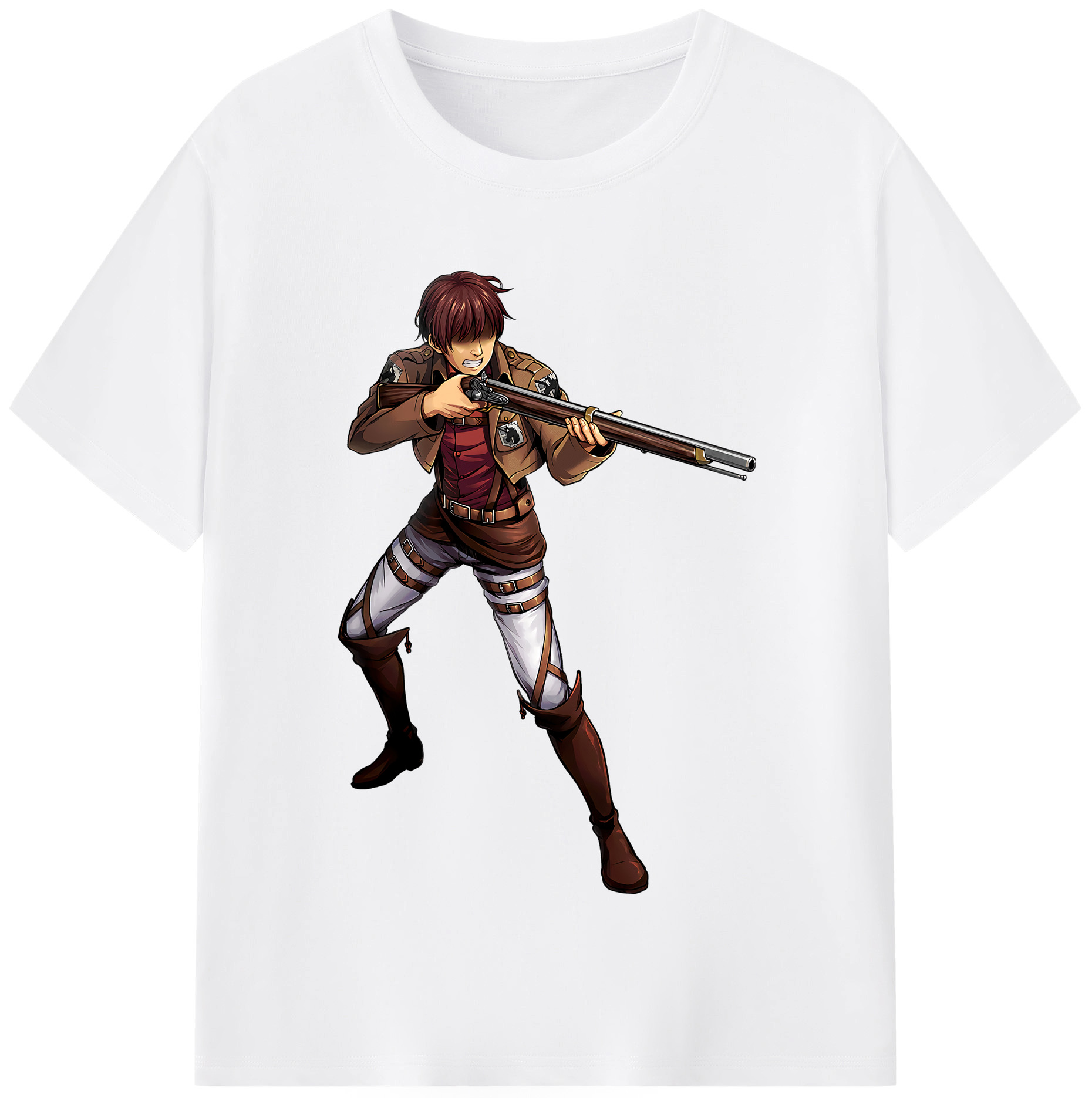 （画像用） 進撃の巨人 Attack on Titan 綿100％半袖Tシャツ（フロントプリント）