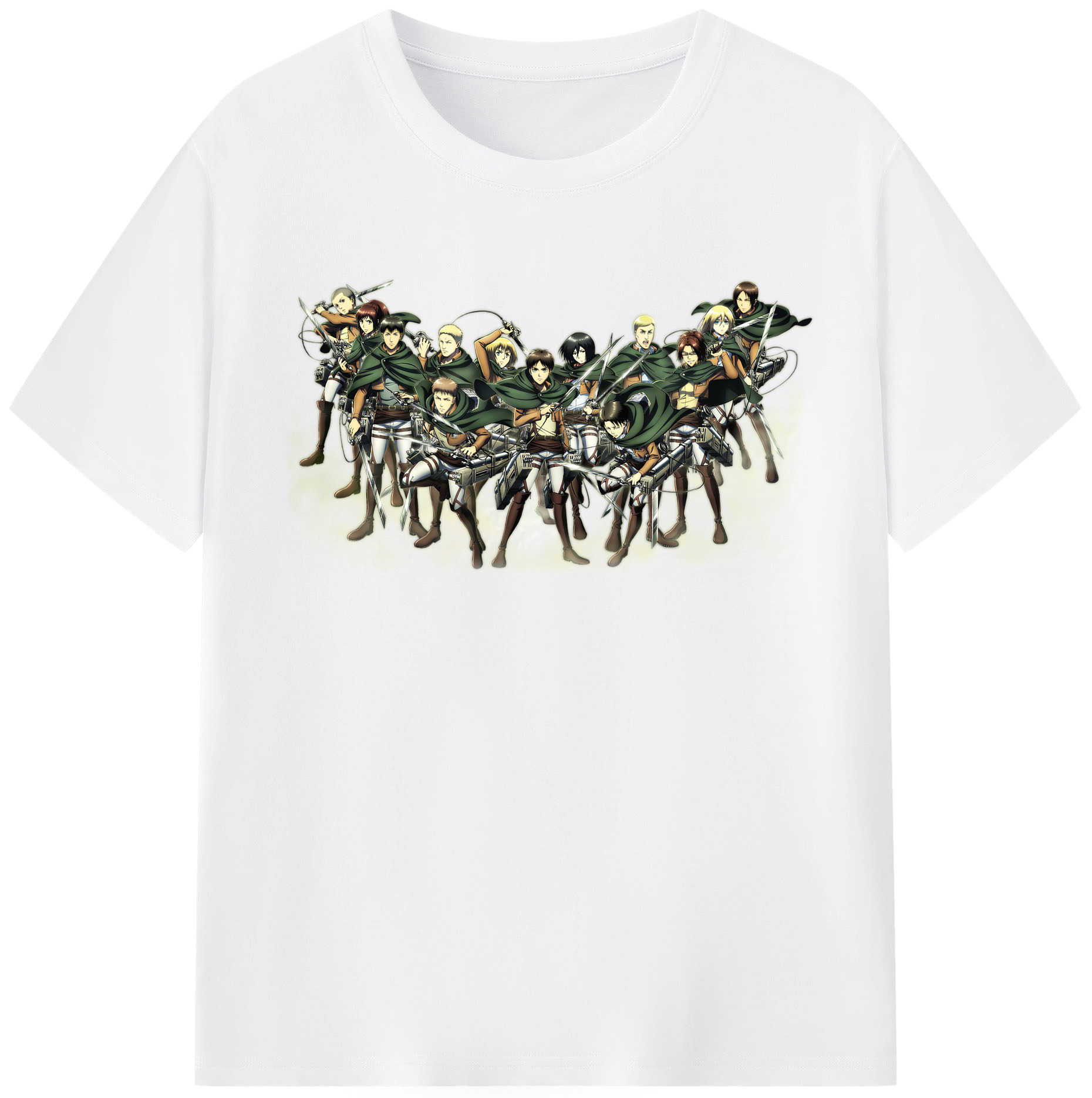 （画像用） 進撃の巨人 Attack on Titan 綿100％半袖Tシャツ（フロントプリント）