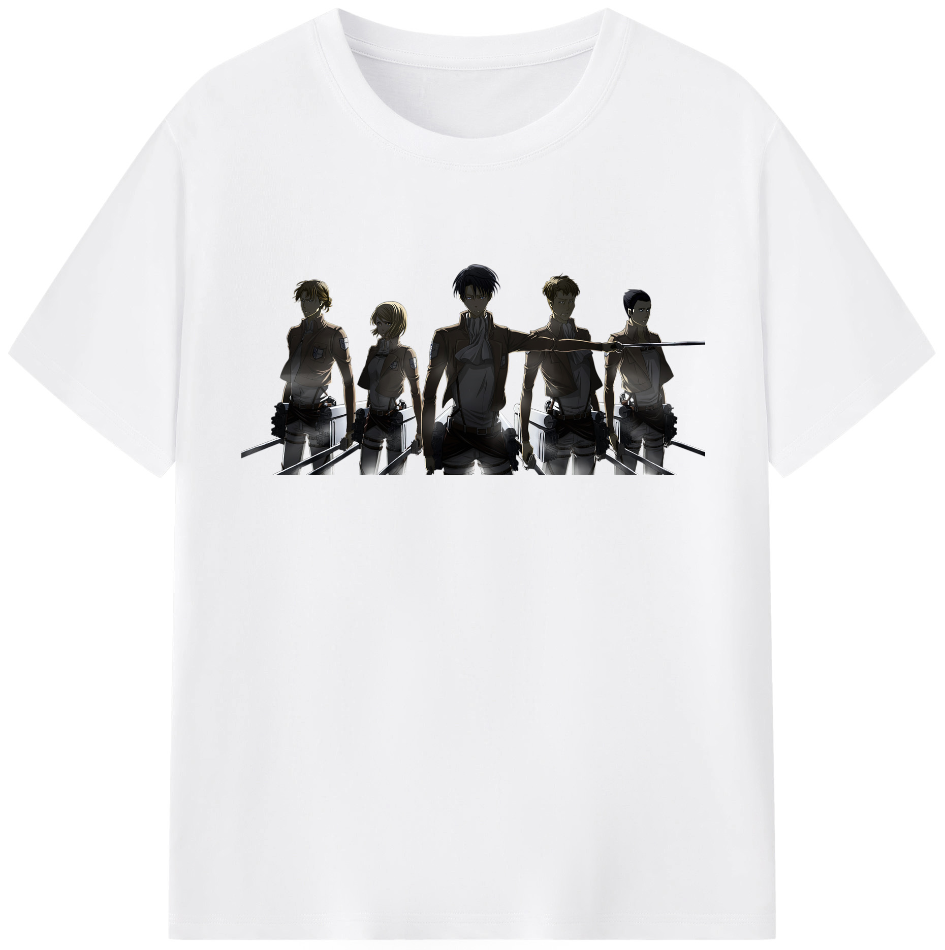 （画像用） 進撃の巨人 Attack on Titan 綿100％半袖Tシャツ（フロントプリント）