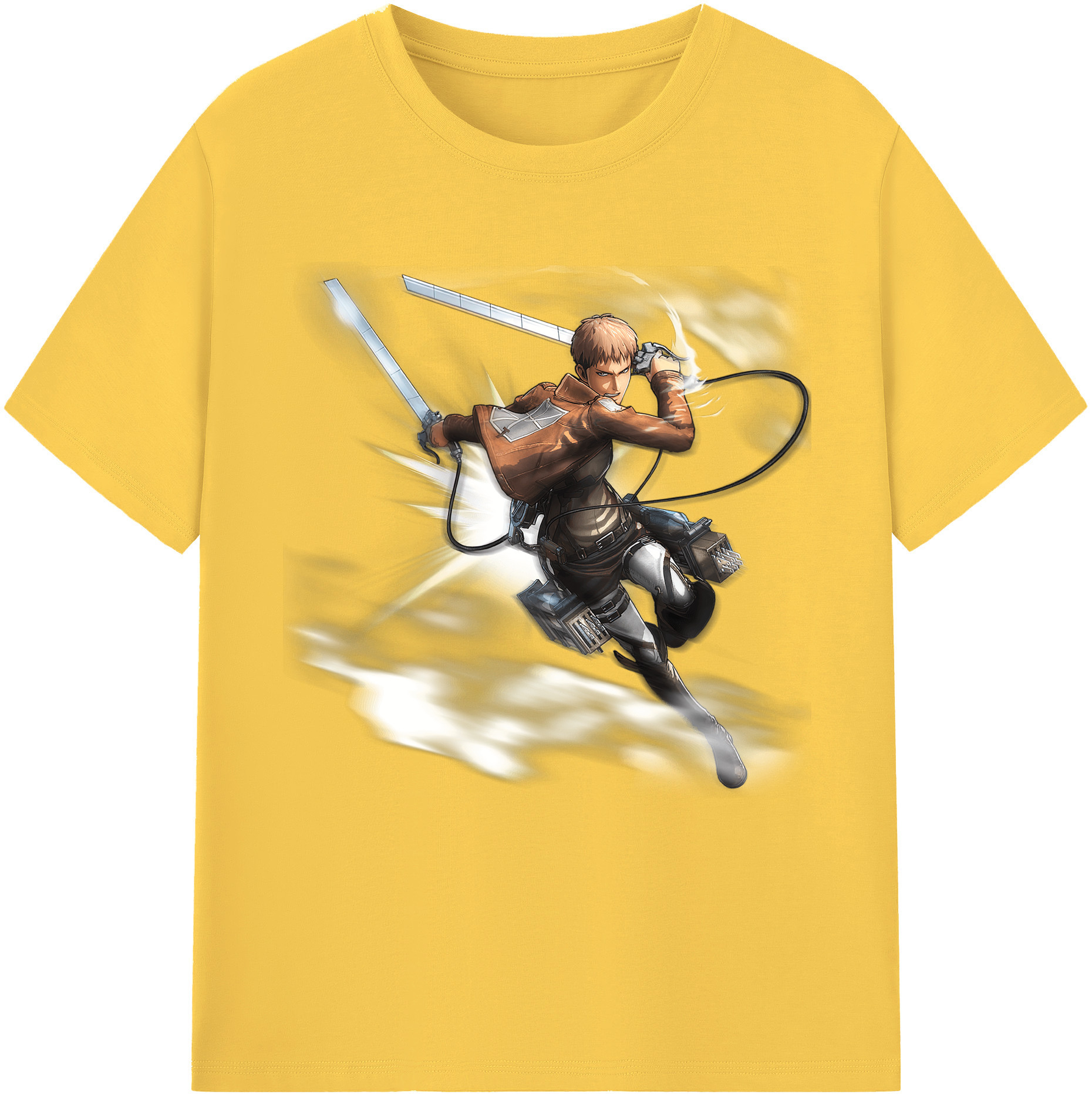 （画像用） 進撃の巨人 ジャン・キルシュタイン Attack on Titan Jean Kirstein 綿100％半袖Tシャツ（フロントプリント）