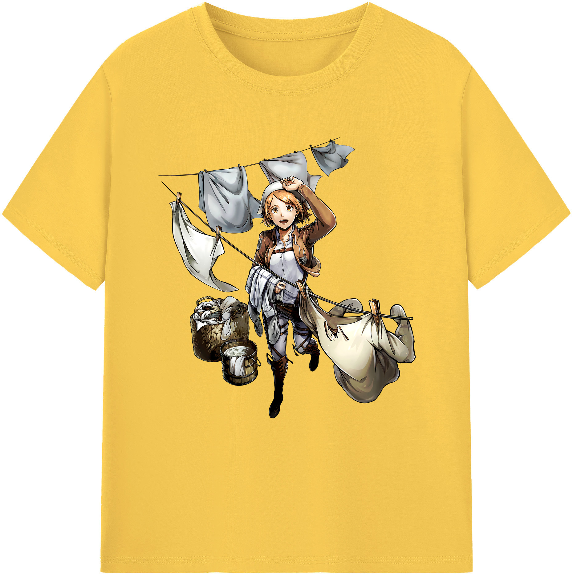 （画像用） 進撃の巨人 ペトラ·ラル Attack on Titan Petra Rall 綿100％半袖Tシャツ（フロントプリント）
