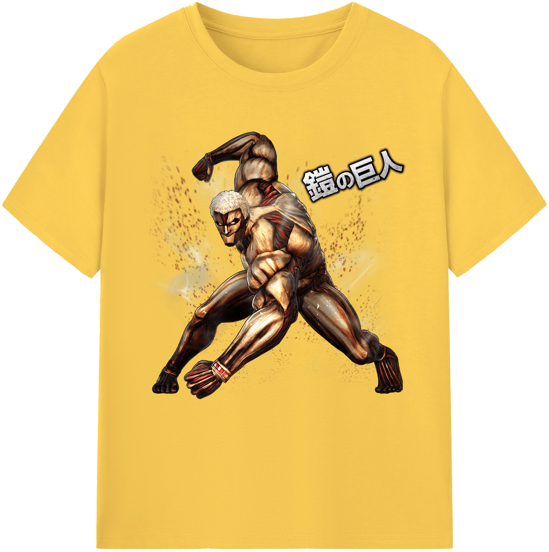 （画像用） 進撃の巨人 Attack on Titan 綿100％半袖Tシャツ（フロントプリント）