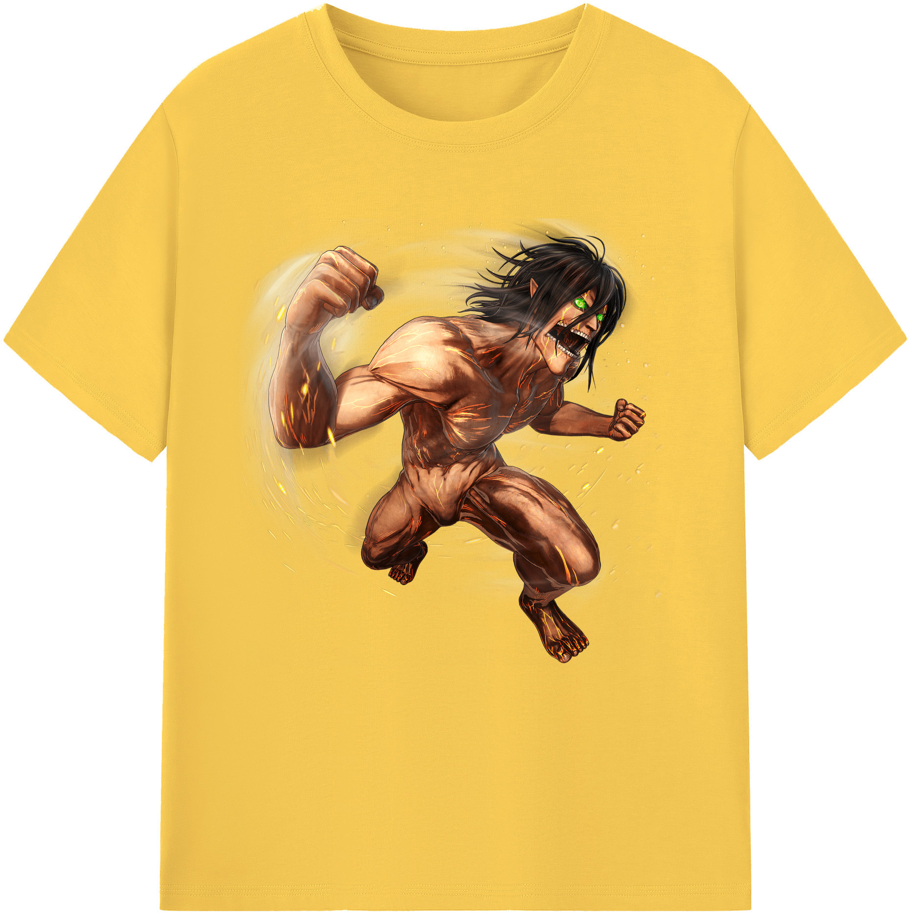 （画像用） 進撃の巨人 Attack on Titan 綿100％半袖Tシャツ（フロントプリント）