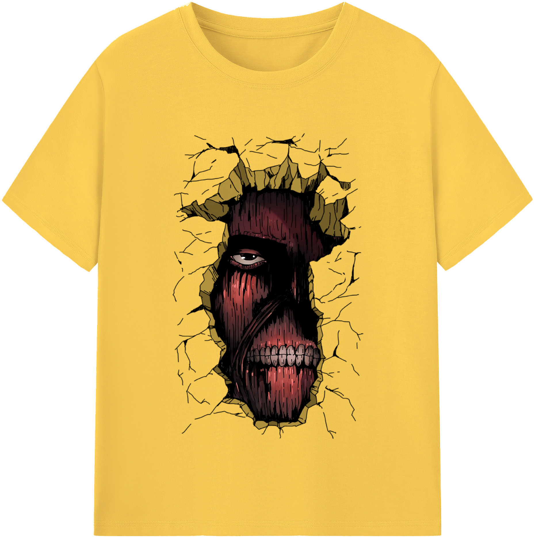 （画像用） 進撃の巨人 Attack on Titan 綿100％半袖Tシャツ（フロントプリント）