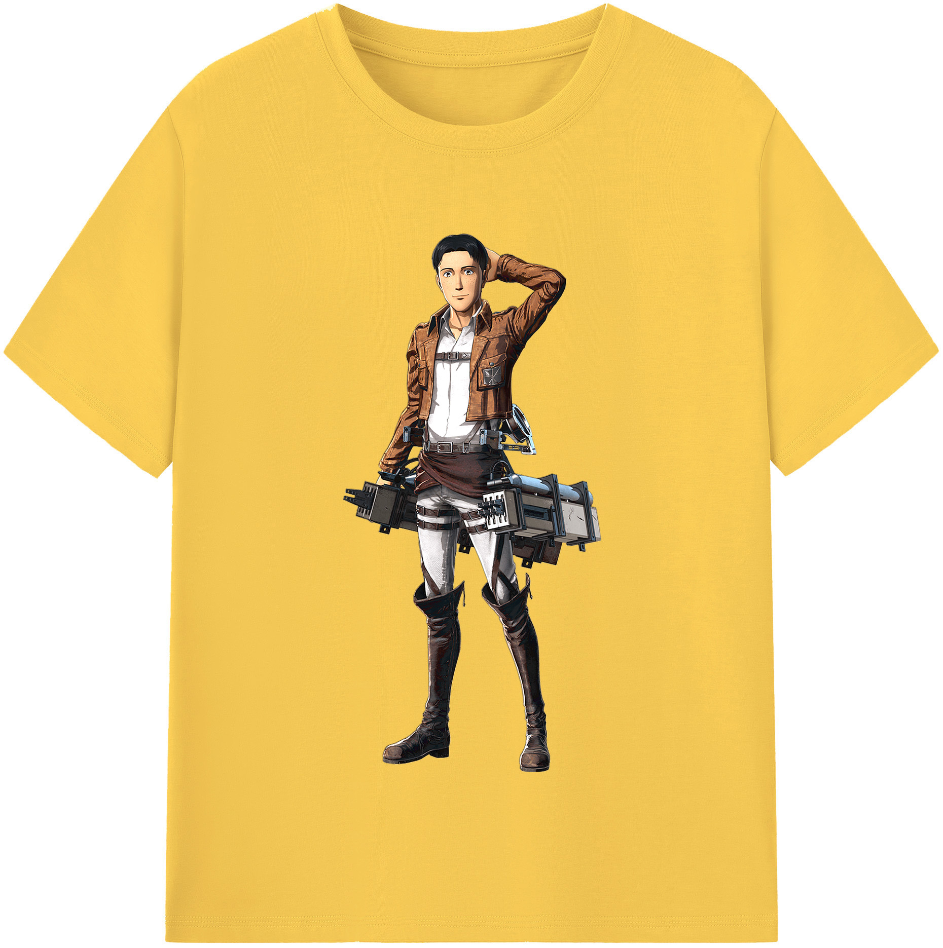 （画像用） 進撃の巨人 Attack on Titan 綿100％半袖Tシャツ（フロントプリント）