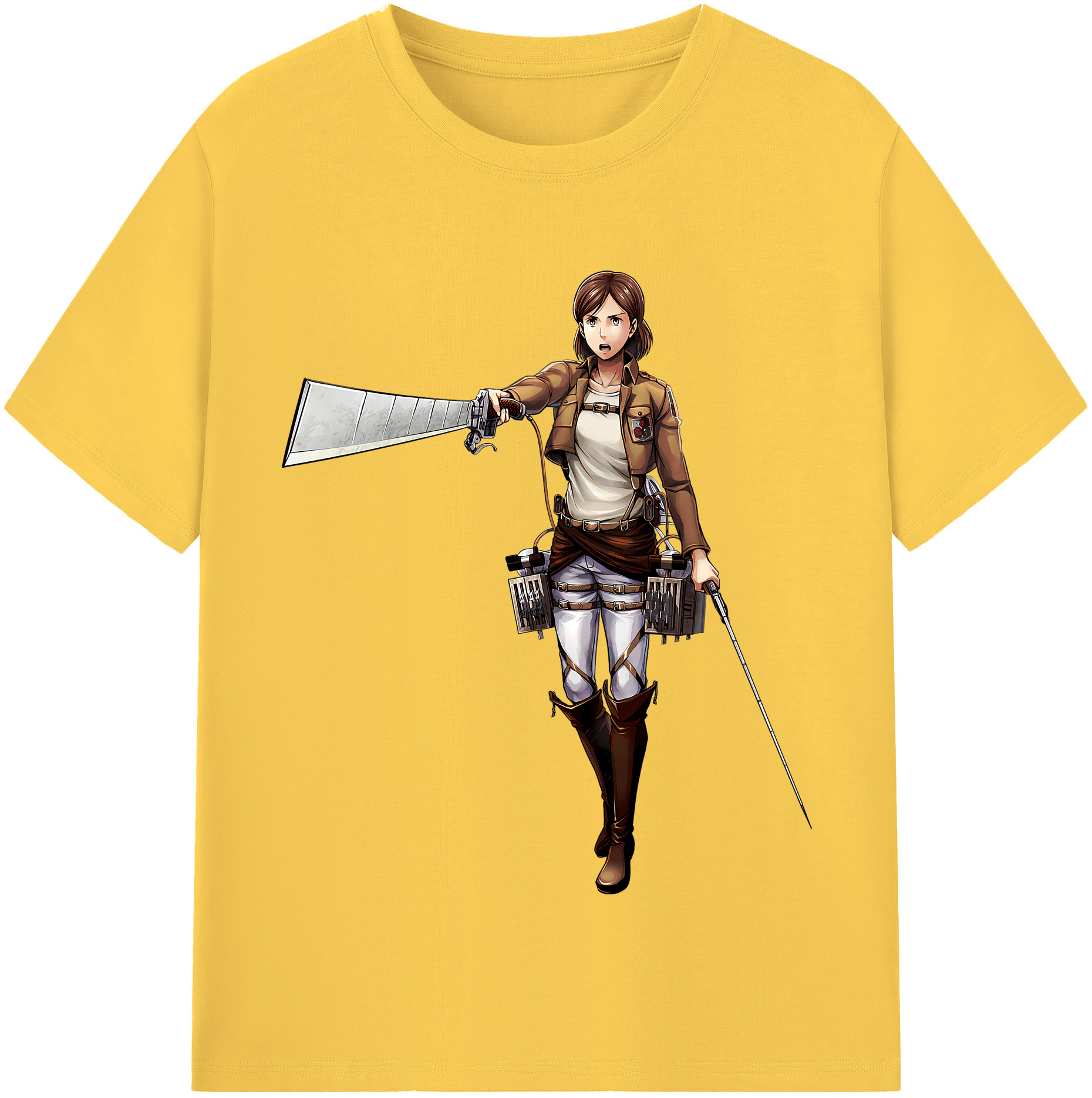 （画像用） 進撃の巨人 Attack on Titan 綿100％半袖Tシャツ（フロントプリント）