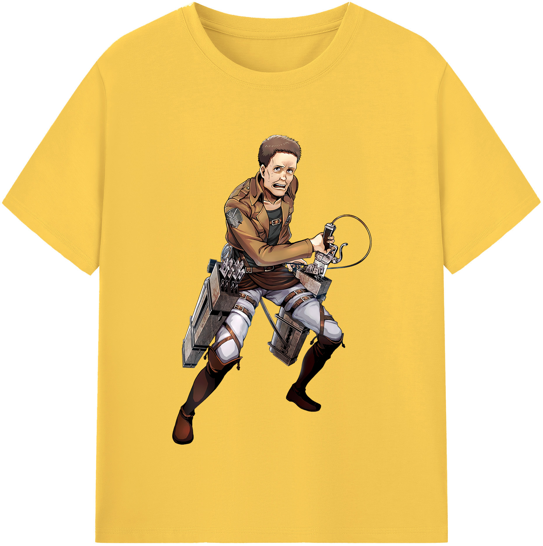 （画像用） 進撃の巨人 Attack on Titan 綿100％半袖Tシャツ（フロントプリント）