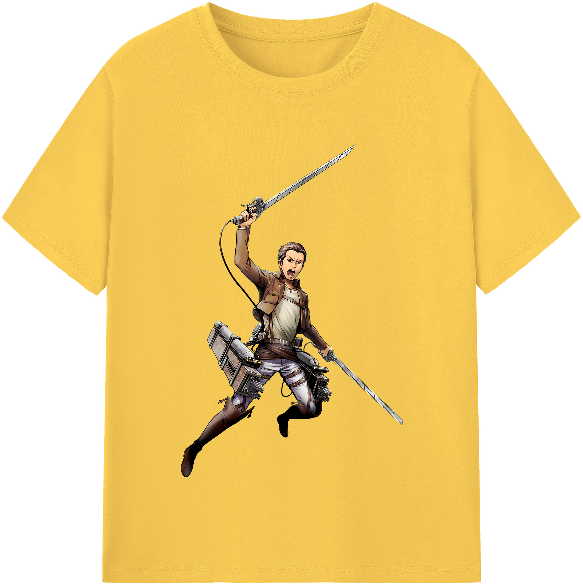 （画像用） 進撃の巨人 Attack on Titan 綿100％半袖Tシャツ（フロントプリント）