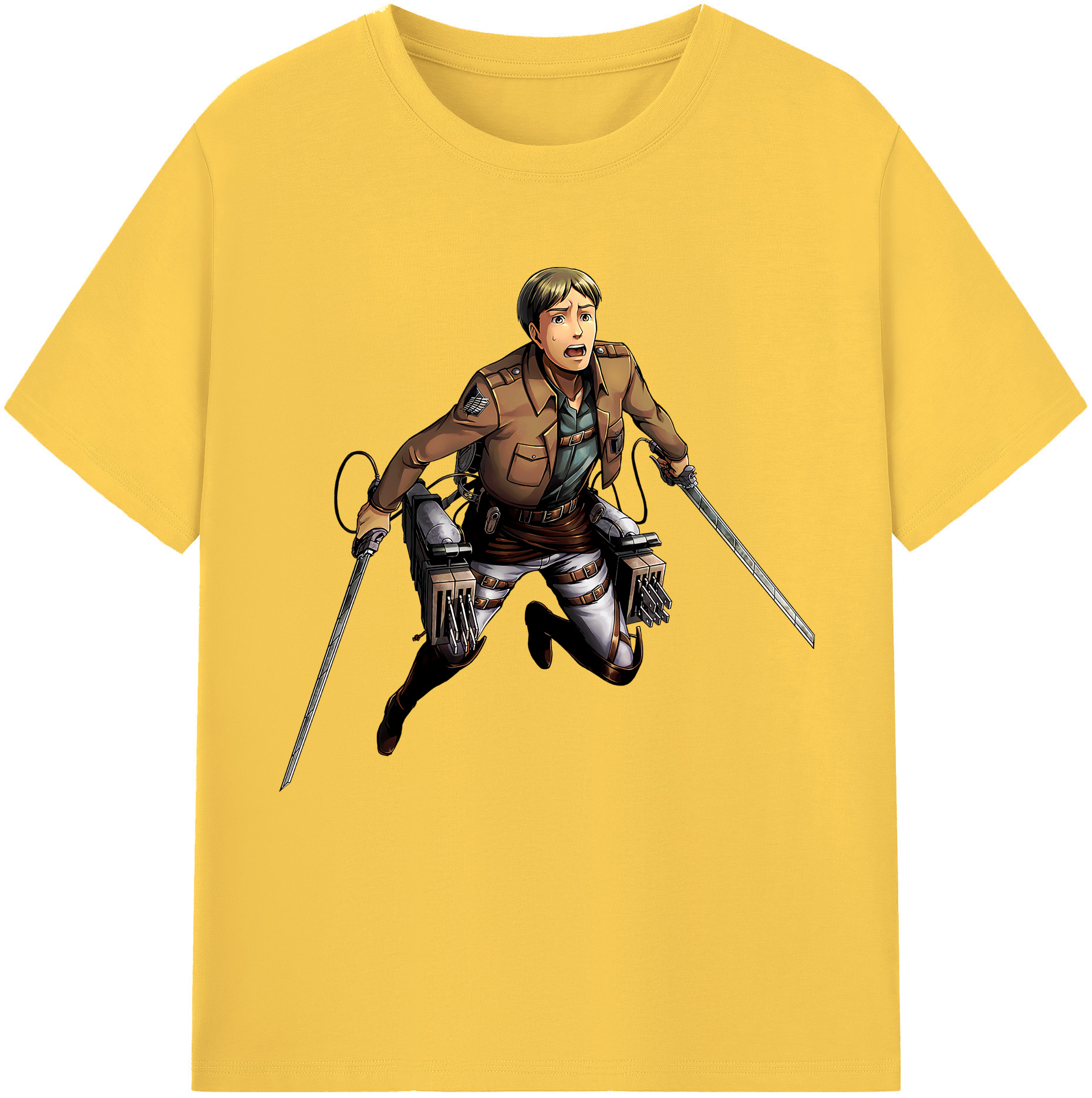 （画像用） 進撃の巨人 Attack on Titan 綿100％半袖Tシャツ（フロントプリント）