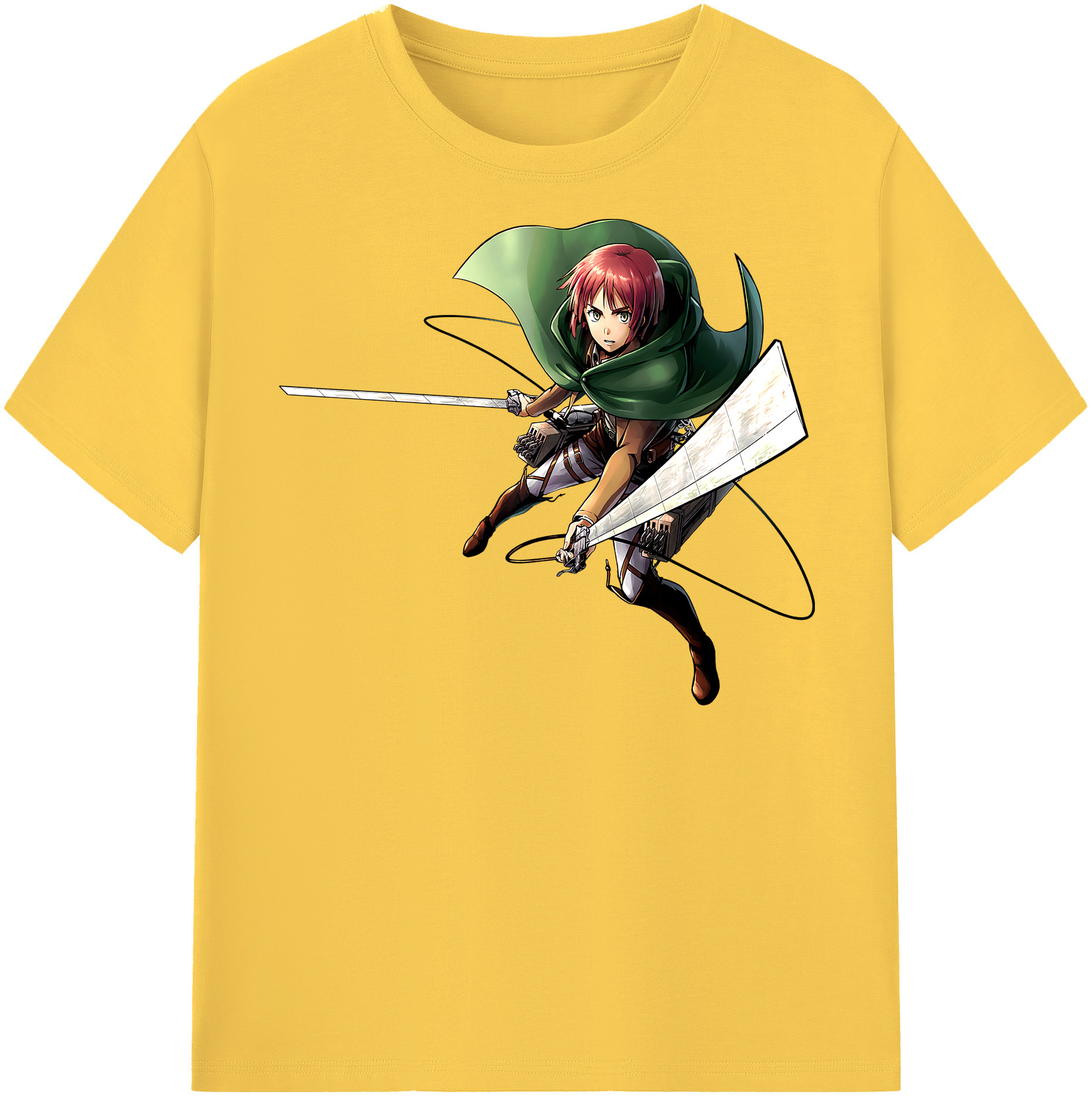 （画像用） 進撃の巨人 Attack on Titan 綿100％半袖Tシャツ（フロントプリント）