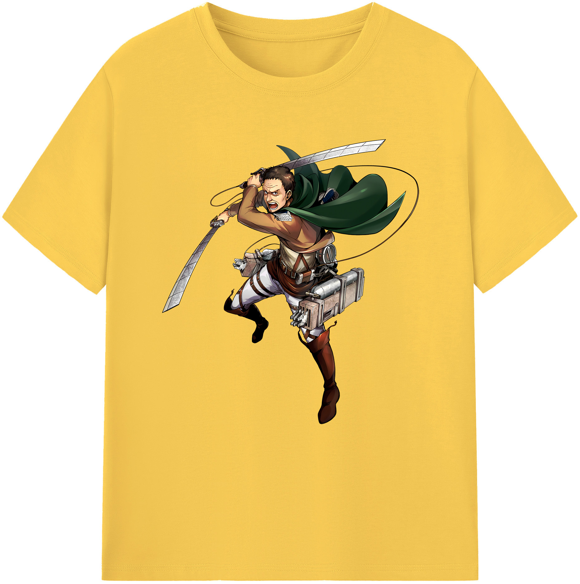 （画像用） 進撃の巨人 Attack on Titan 綿100％半袖Tシャツ（フロントプリント）